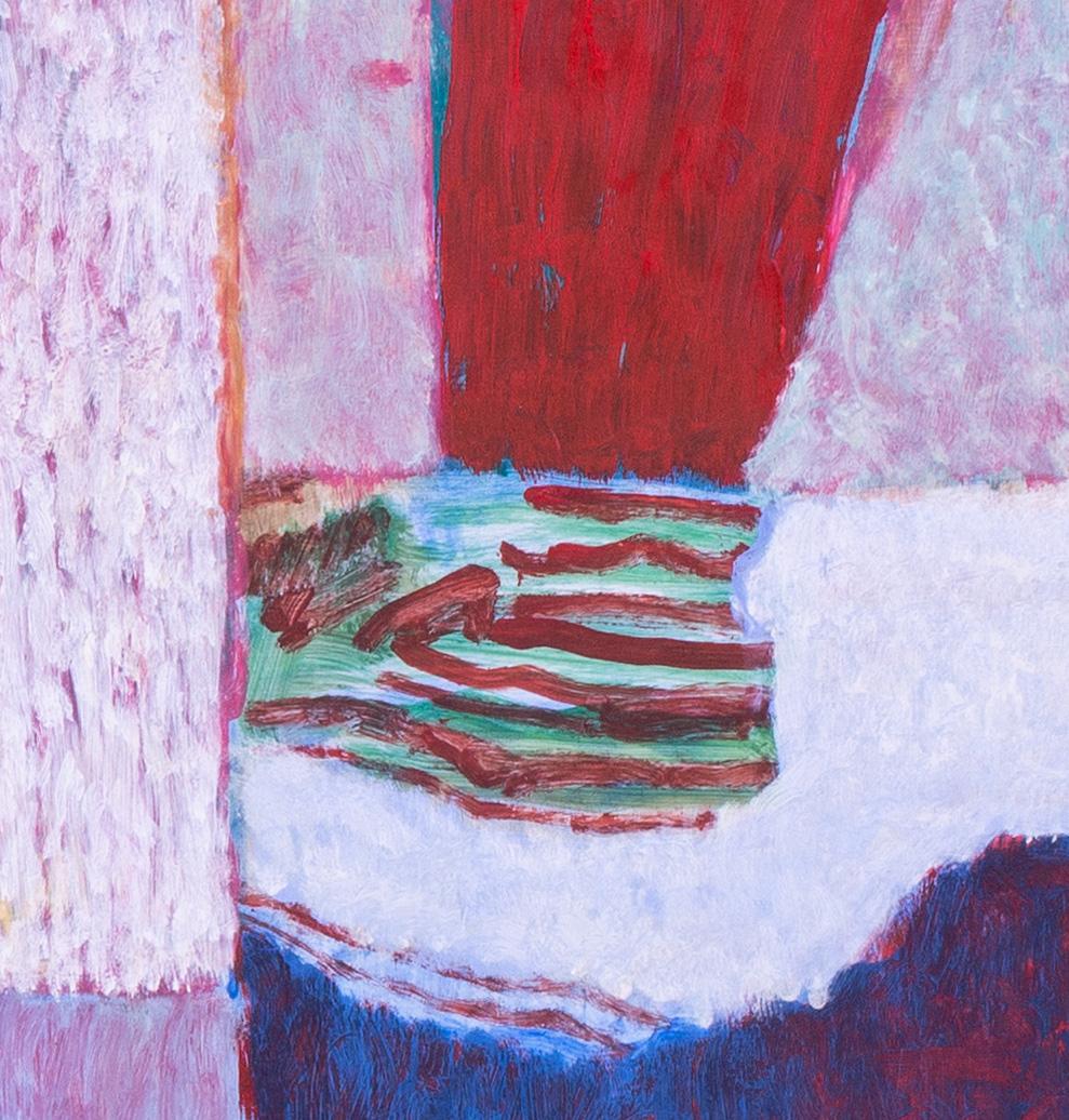 Modern British, 1982 dipinto a olio firmato di una donna in uno studio da Ewart Johns 4
