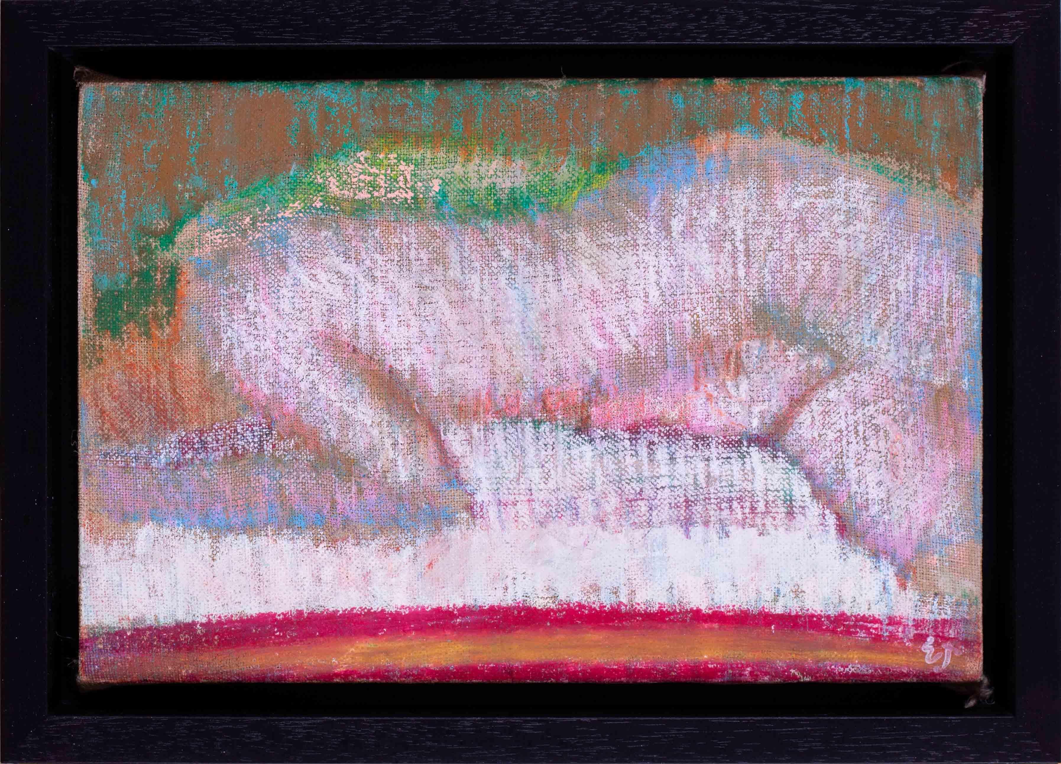 Nude oil pastel drawing by mid 20th Century British artist Ewart Johns