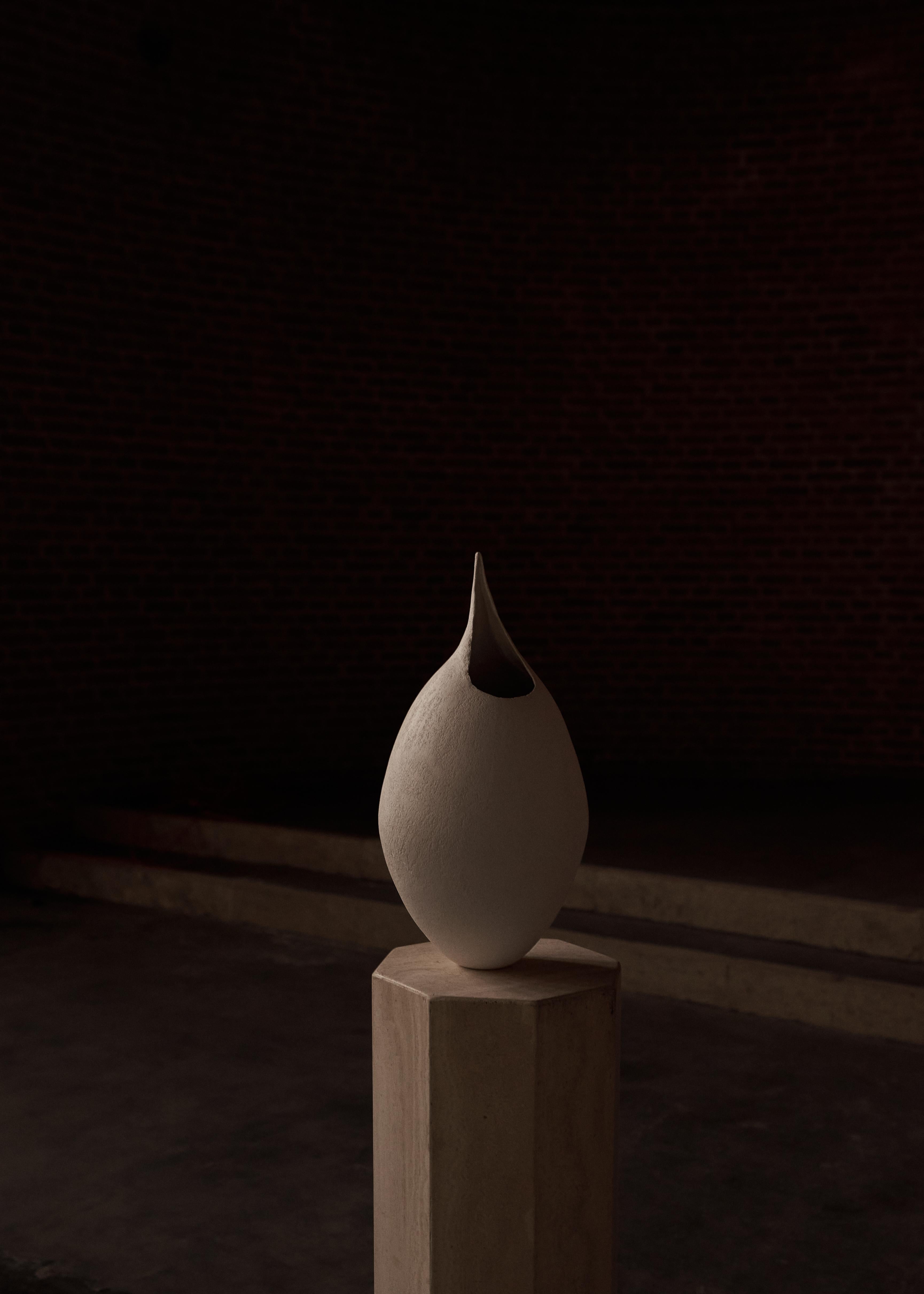 Calderone di Laura Pasquino
Edizione limitata di 8 esemplari
Dimensioni: D. A. 24 x H. 46 cm
Materiale: Porcellana a pasta morbida, smalto.
 
Laura Pasquino
Incorporando riferimenti alle antiche ceramiche coreane e ai principi dell'estetica