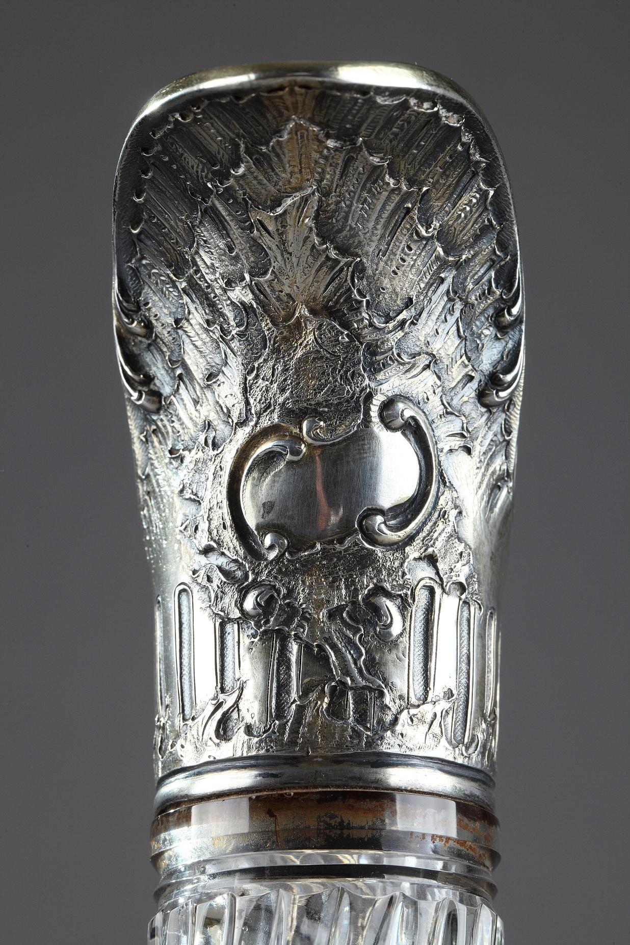 Ewer in Silver and Crystal, Late 19th Century 4