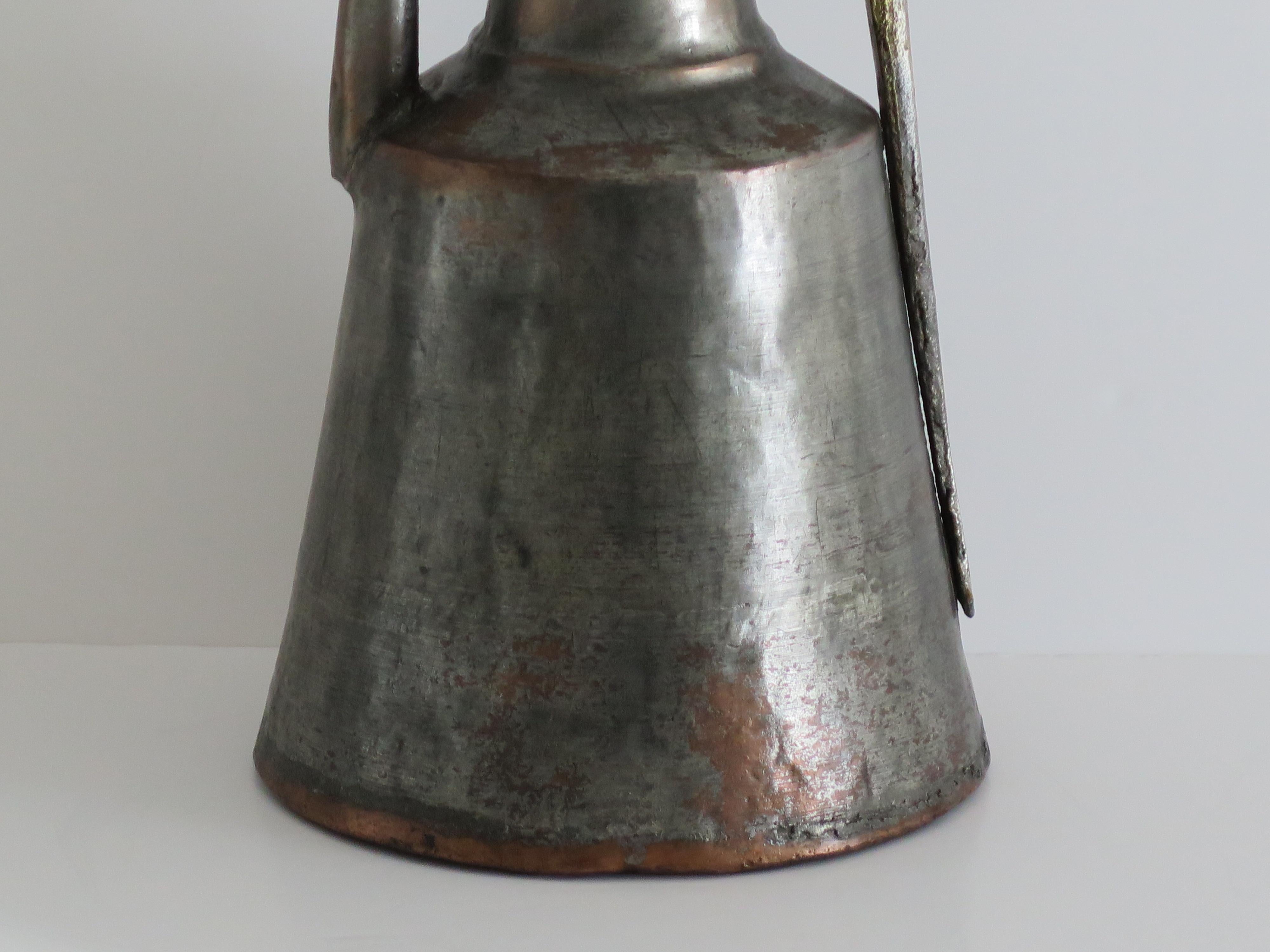 Ewer or Pitcher tinned Copper Turkish / Middle Eastern, Early 19th Century For Sale 5