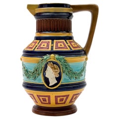 Ewer with an Antique Decor, Minton, Late 19th Century