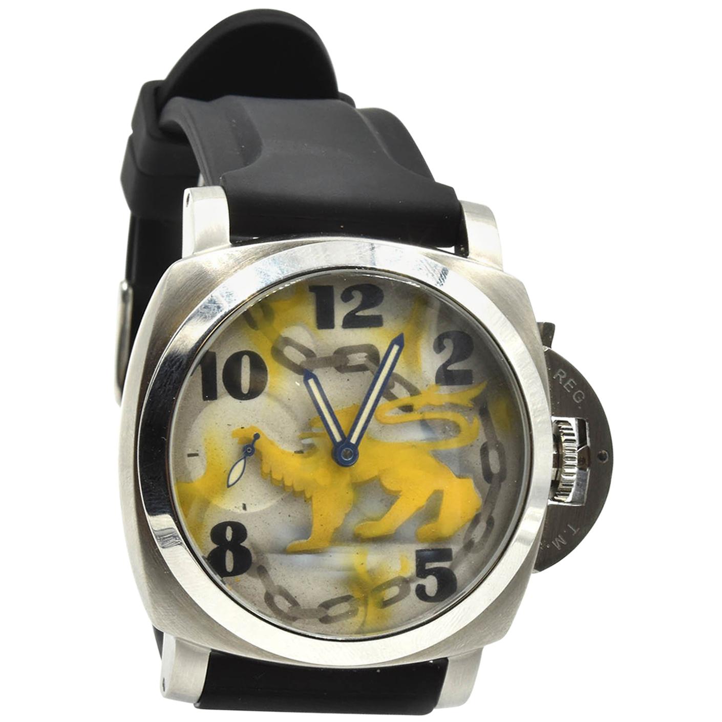 EWJ Stainless Steel custom multi-colored dial Automatic Wristwatch 