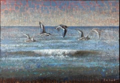 Oystercatchers, Contemporary Wildlife Art, Seabird Painting
