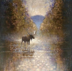 Wading Moose