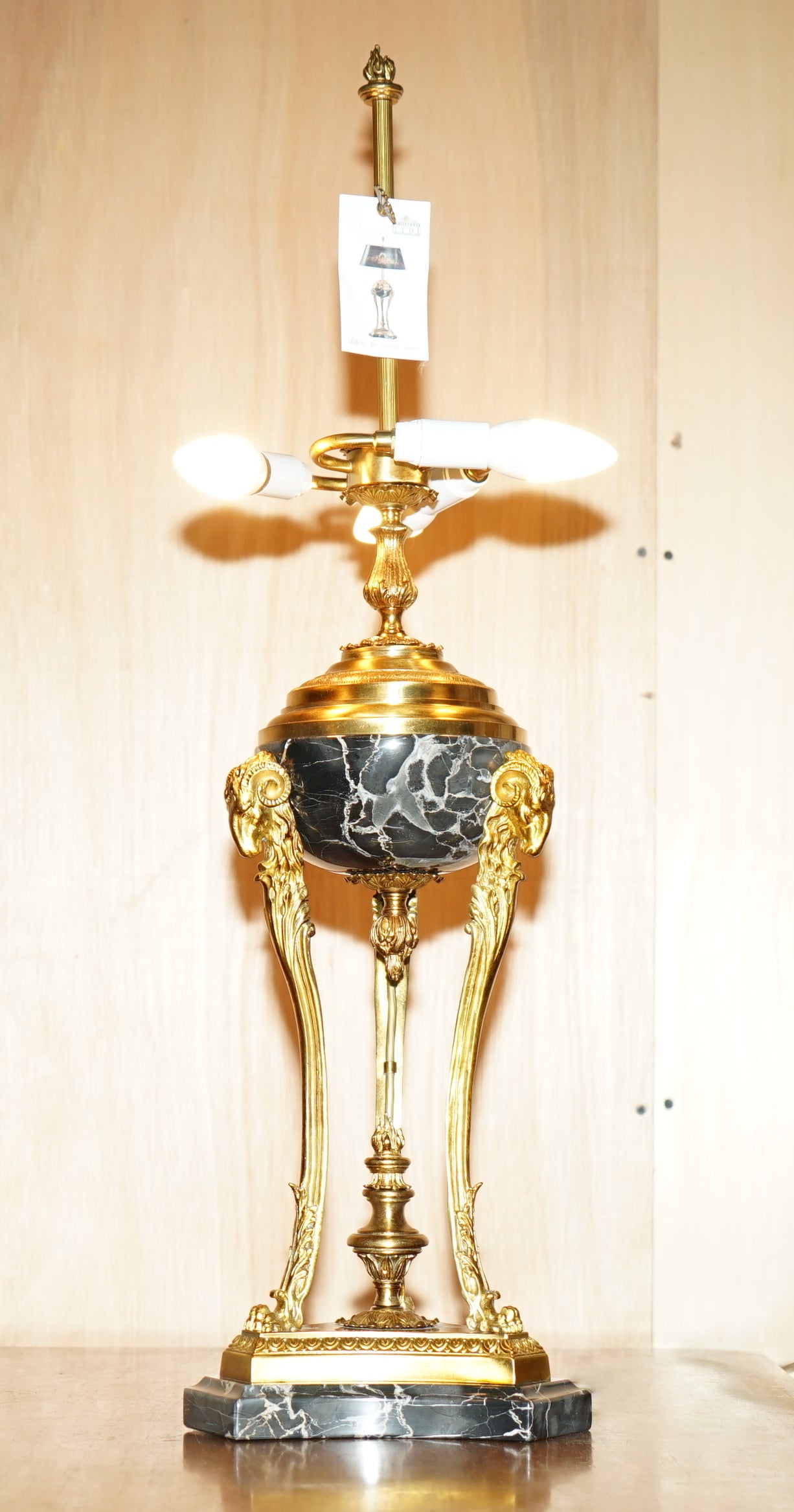 Royal House Antiques

Royal House Antiques is delighted to offer for sale this absolutely stunning, large ex-display Christopher Hyde Nash Marble & Brass table lamp with the original tags, the shade is not included RRP £11,532

A very good looking