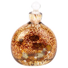 Vintage Ex Gallery Exhibition Splatter Glass Perfume Bottle