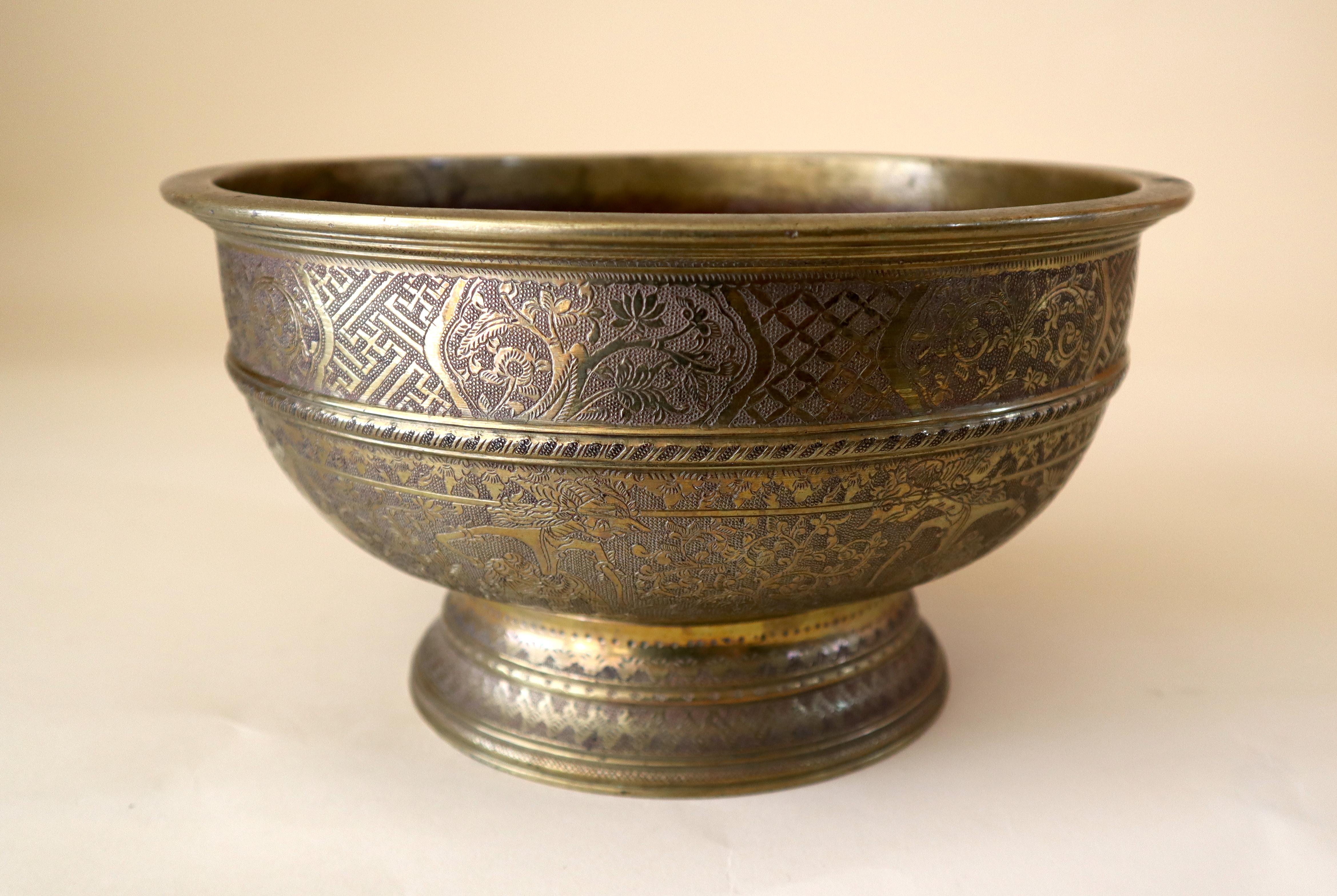 set of bronze bowls in indonesia