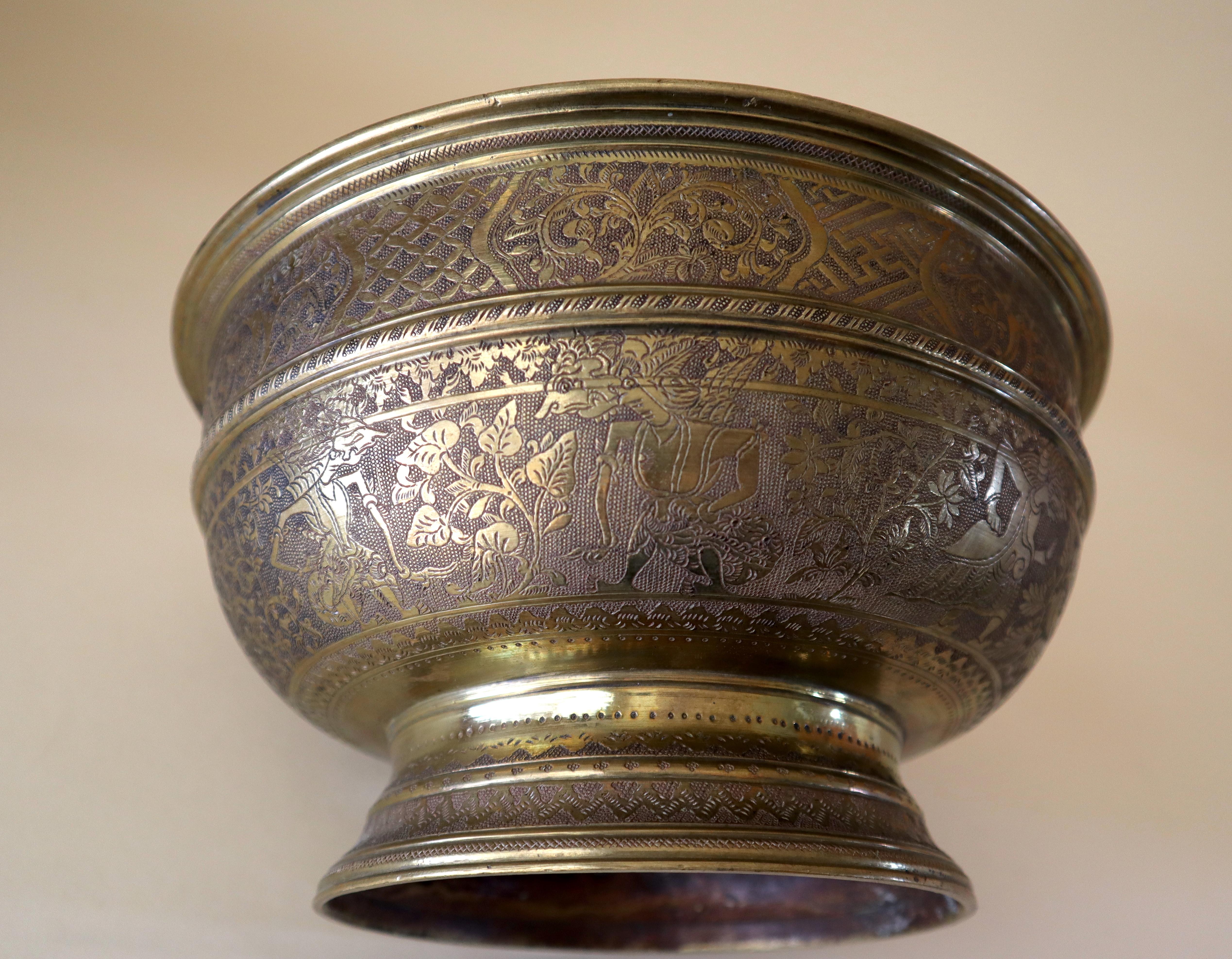 a set of bronze bowl from indonesia