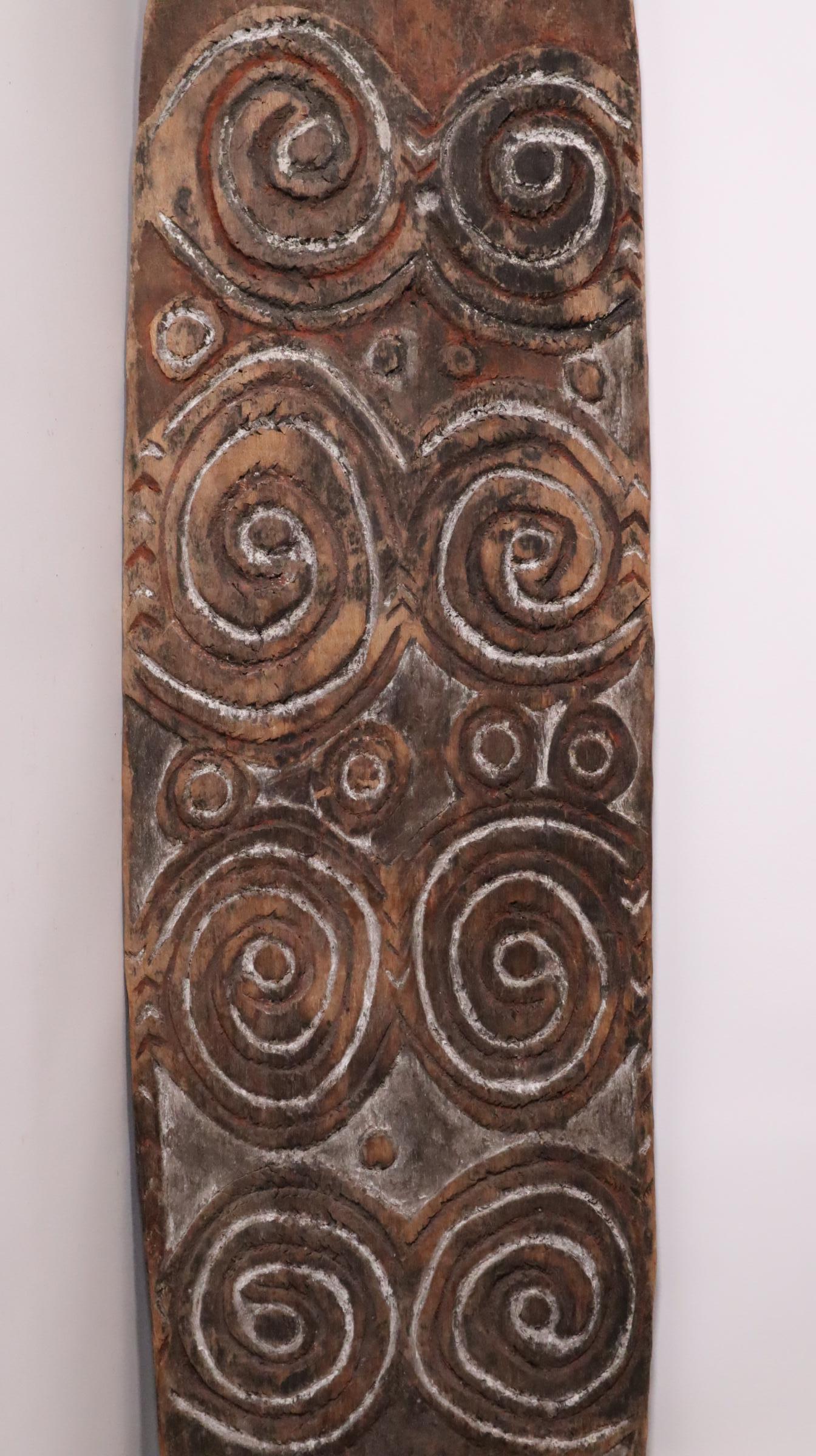 Ex Museum Morton May Papua New Guinea Gulf River Spirit Board Gope Tribal Art In Good Condition In Santa Fe, NM