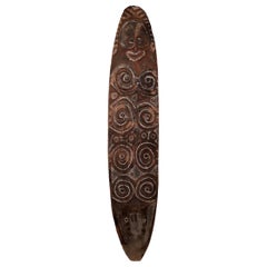 Antique Ex Museum Morton May Papua New Guinea Gulf River Spirit Board Gope Tribal Art