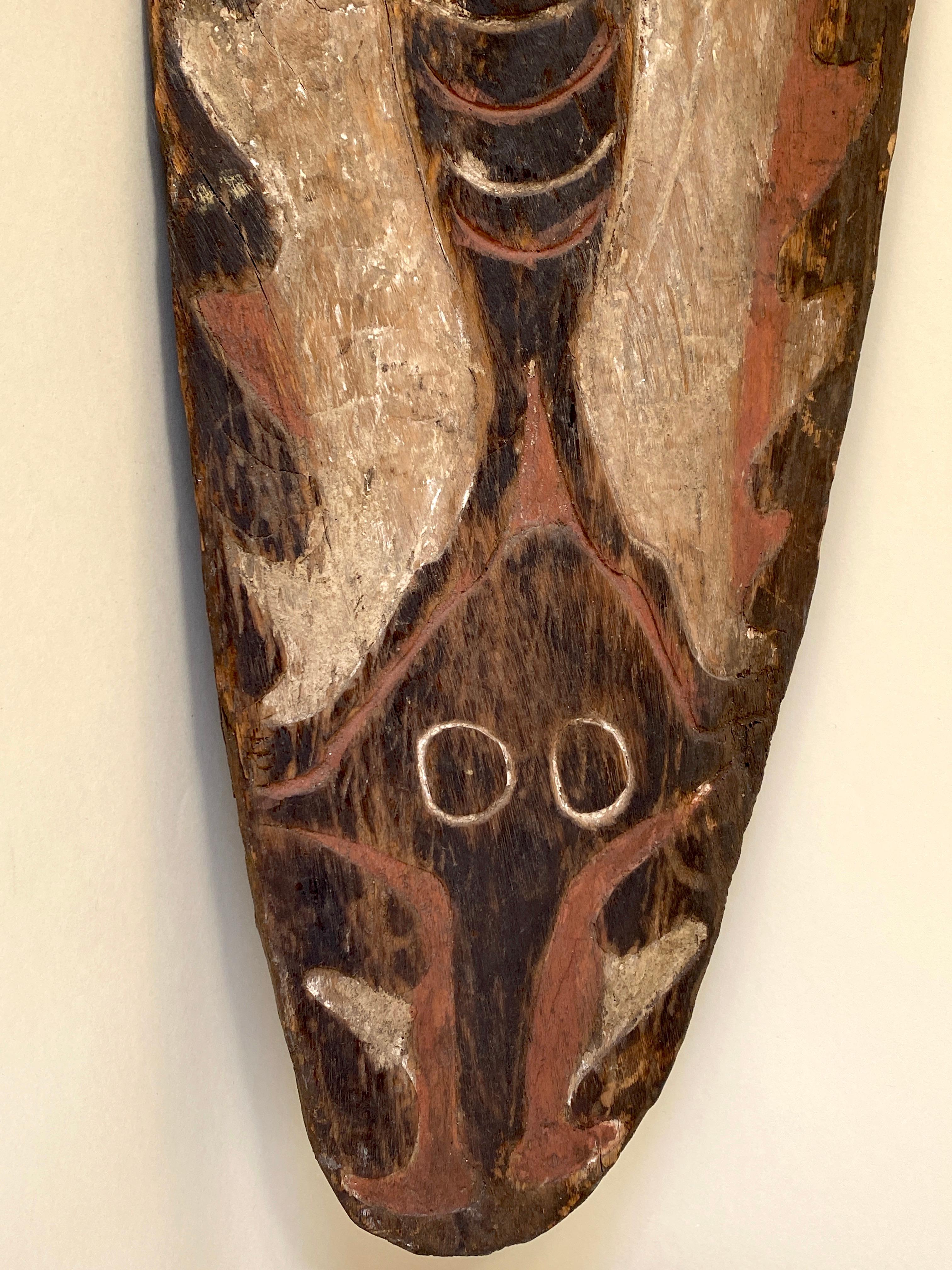 Expressionist Ex Museum Papua New Guinea Tribal Gope Spirit Board, Early 20th Century For Sale