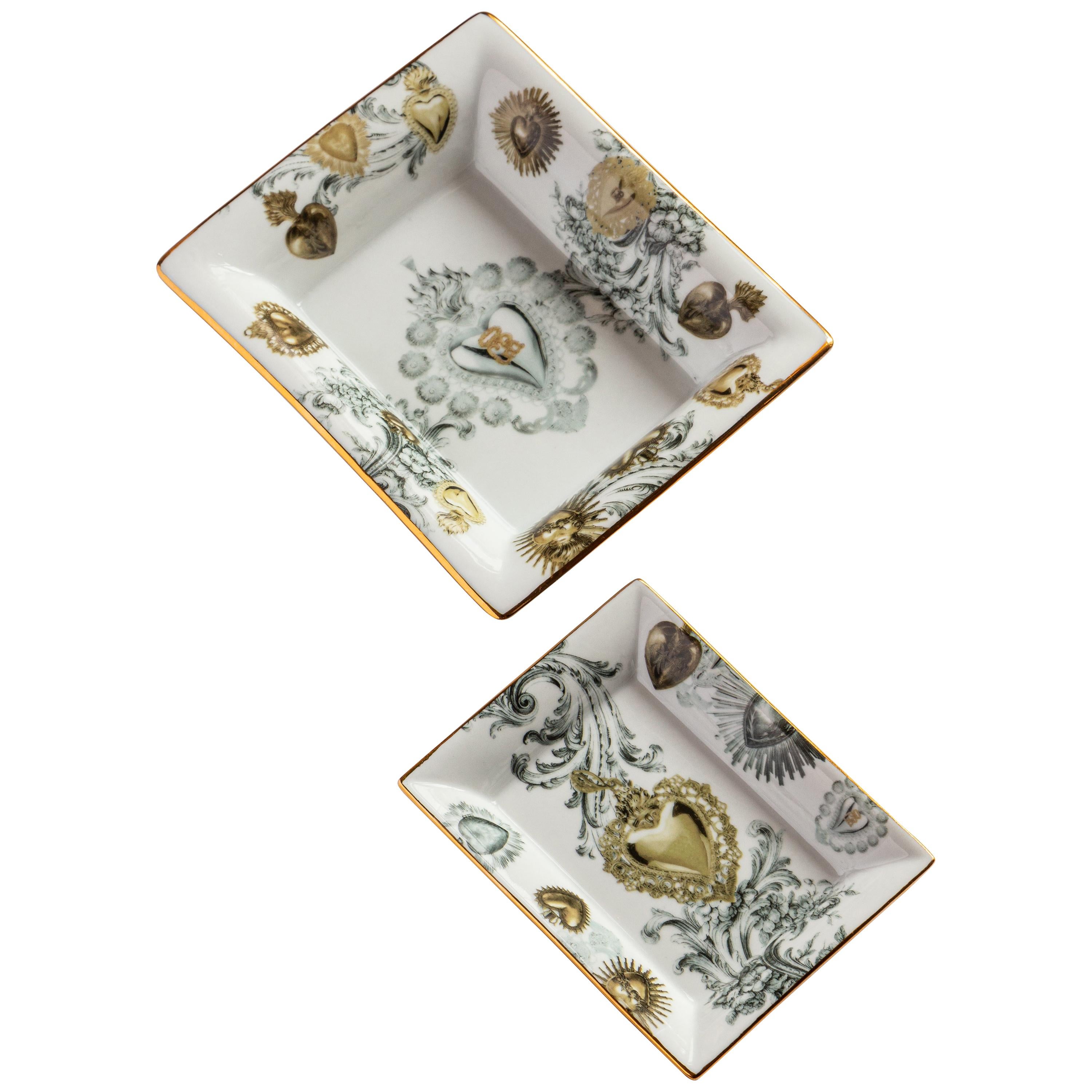 Ex Voto, Contemporary Porcelain Pocket Emptier, Two Sizes, by Vito Nesta