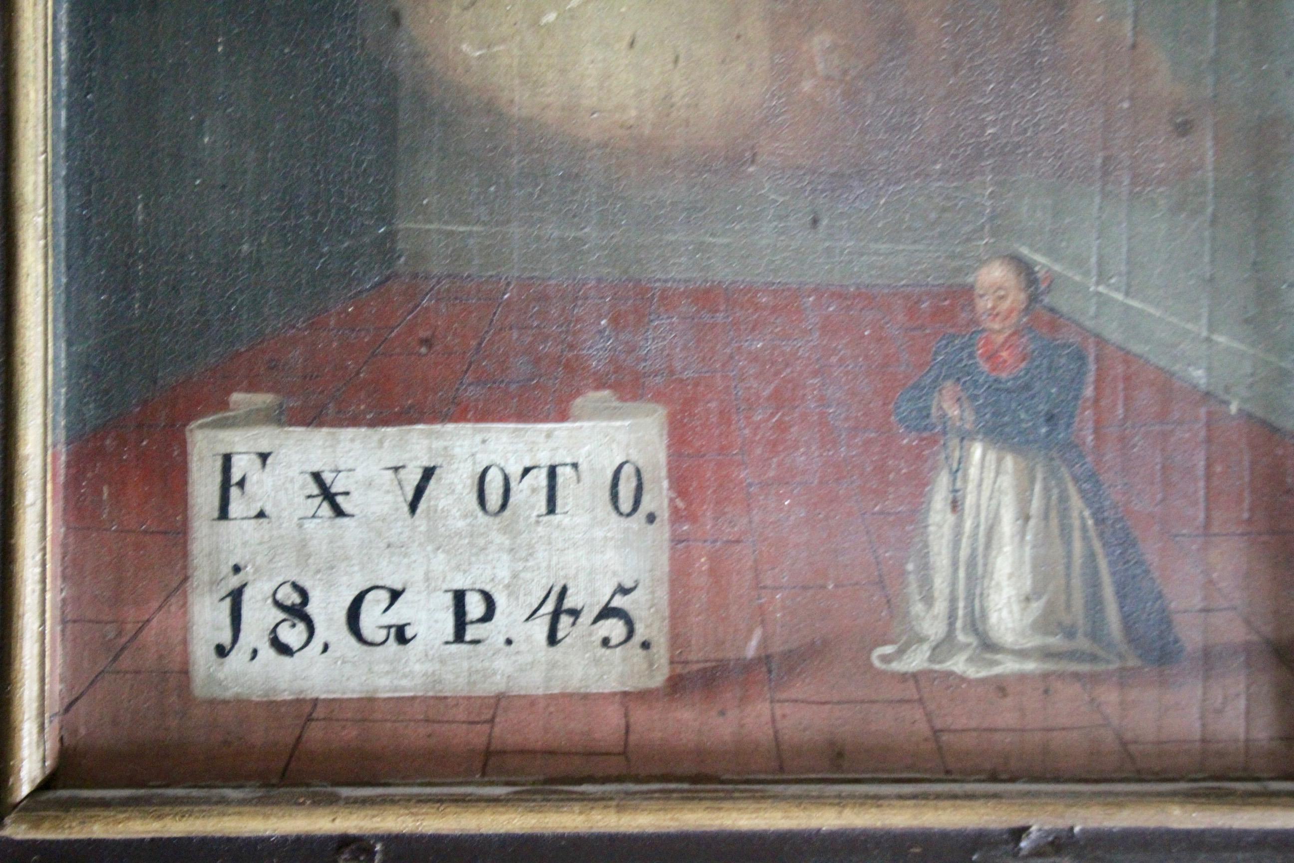 Gemälde „Ex voto“, datiert 1845 (Europäisch) im Angebot