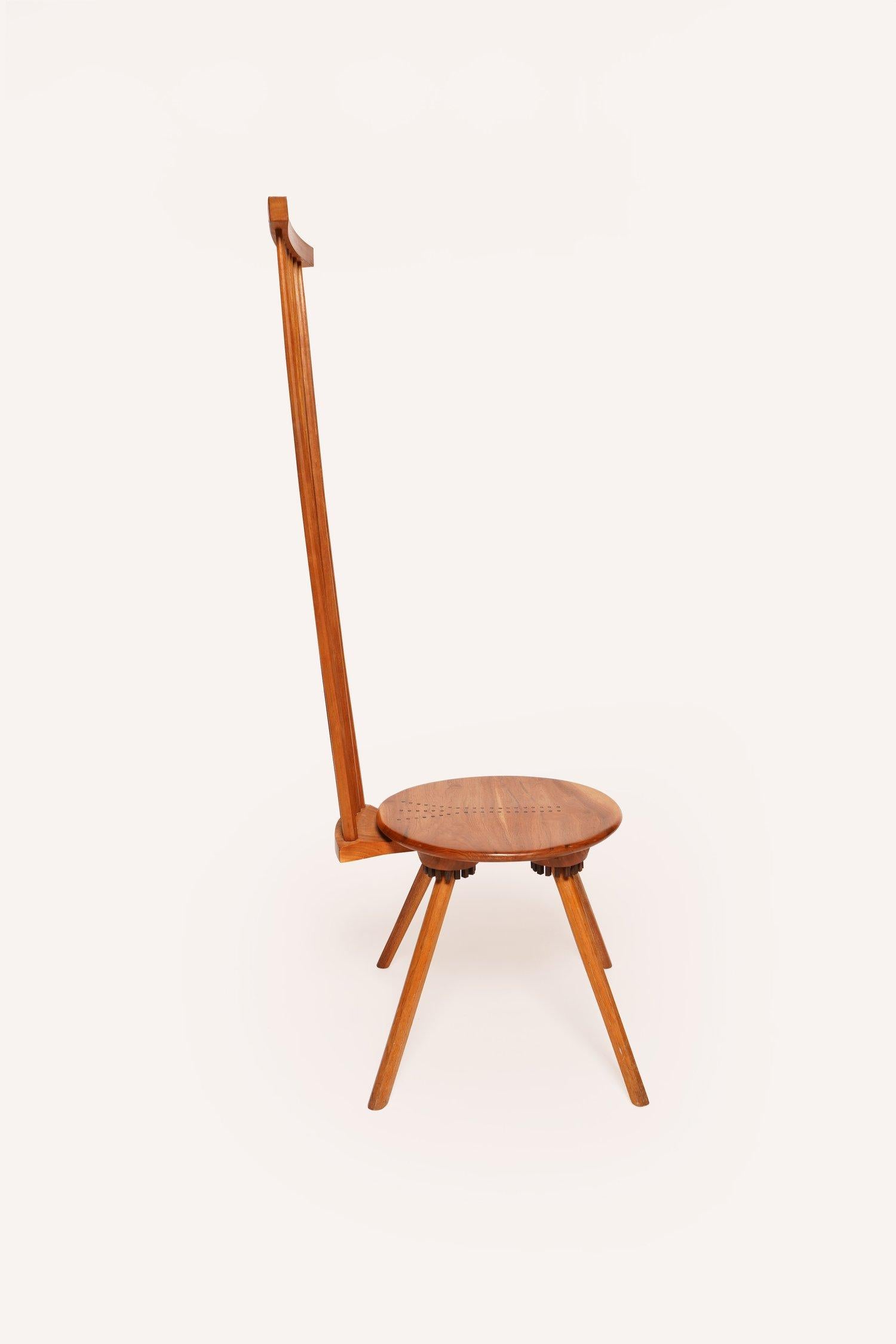 Stuhl mit übertriebener Rückenlehne von Jeffrey Greene (Moderne der Mitte des Jahrhunderts) im Angebot
