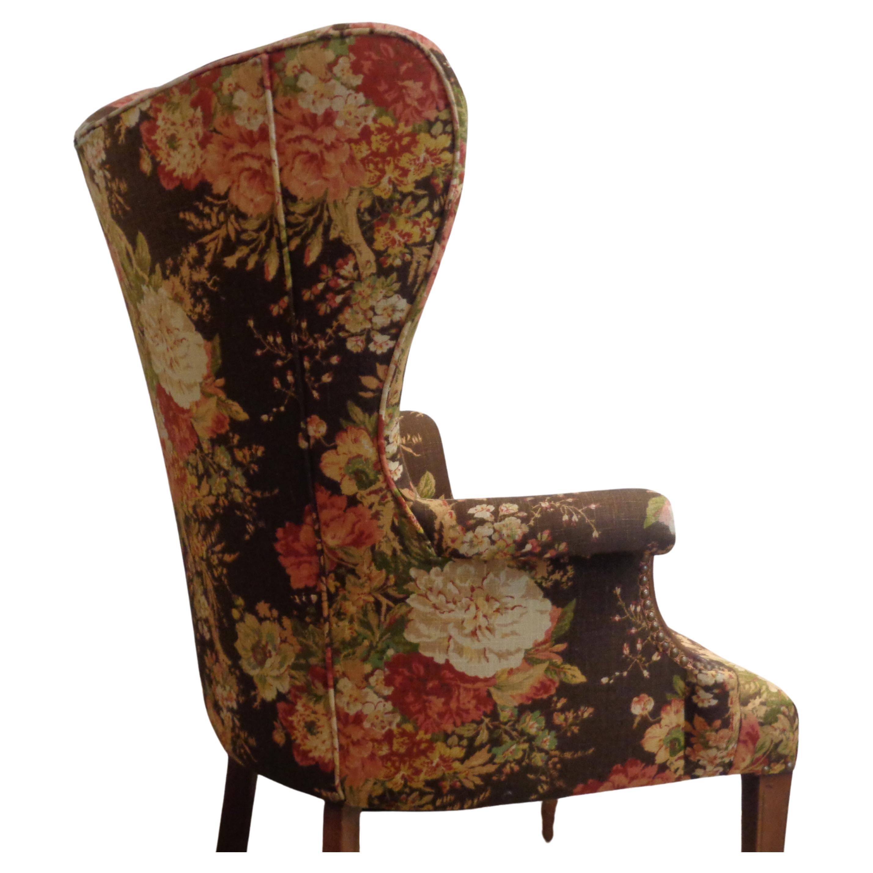  Exaggerated Butterfly Back Wing Chair, Circa 1940 For Sale 3