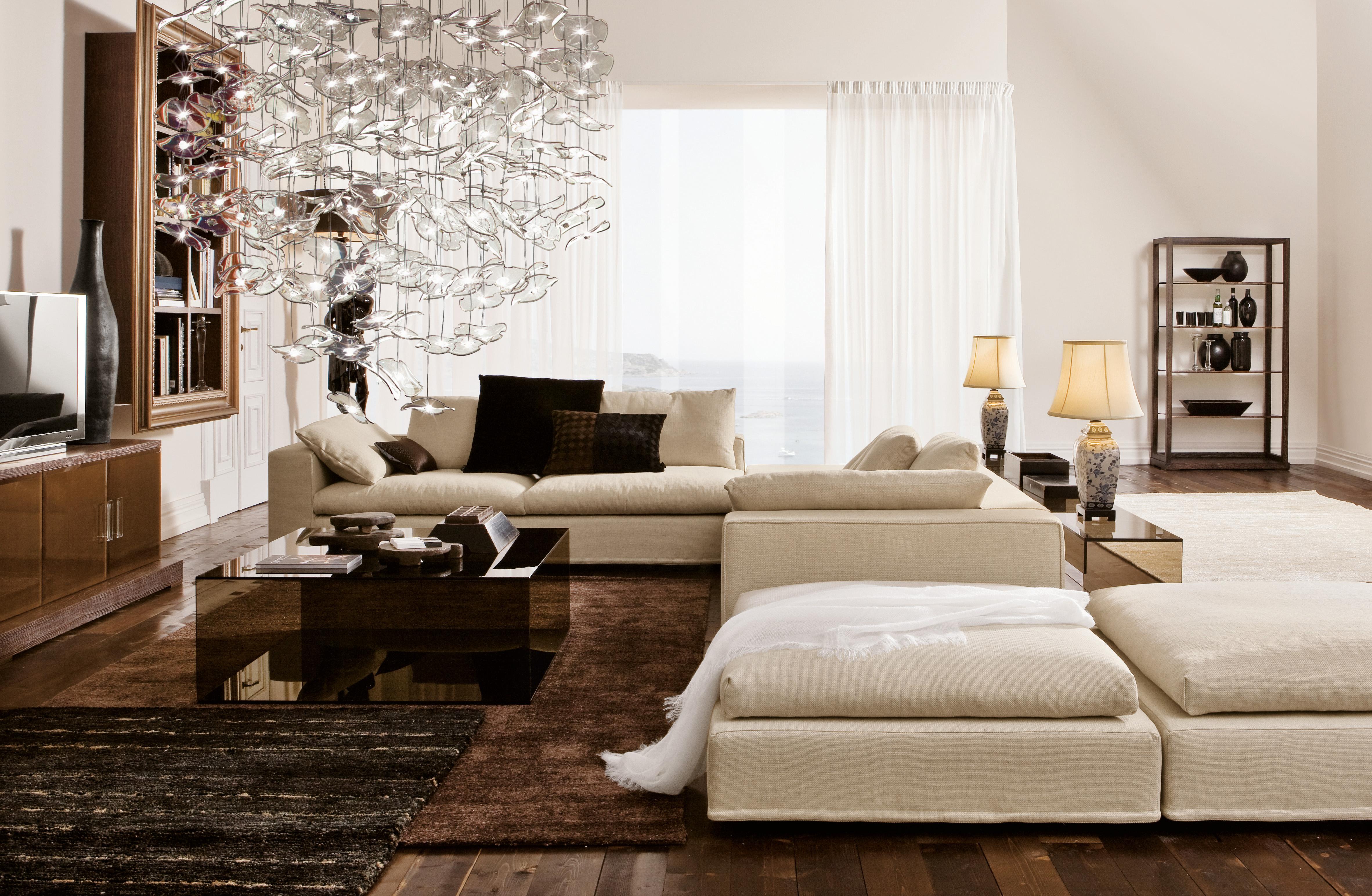 XXIe siècle et contemporain Lampe à suspension Exagon 7128 en verre avec chrome poli, par Barovier&Toso