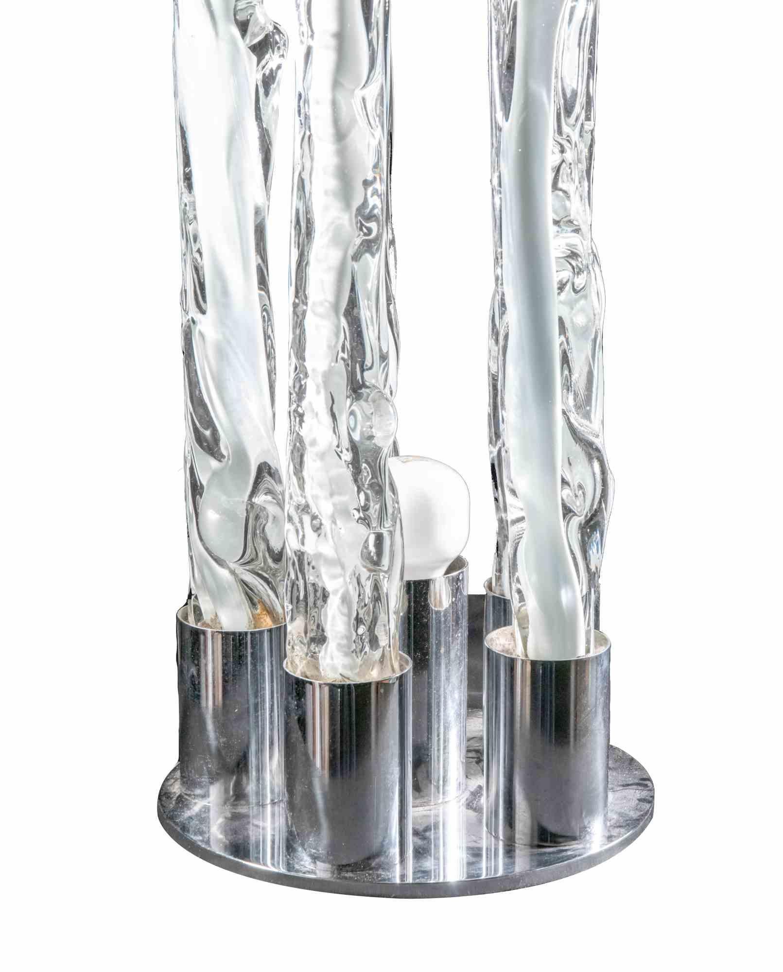 Art Glass Excalibur Lamp by Gino Poli for Ettore Fantasia, Italy, 1972