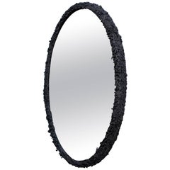 Excavated Mirror ‘EM-1’ in Blackened Cast Pewter Unique Edition of 1