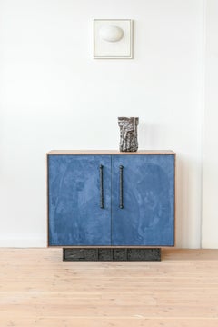 Excavated Suede Cabinet by Jeff Martin Joinery