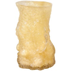 Excavated Vessel EV-19 in Tobacco Coloured Blown Glass, Unique Edition of 1
