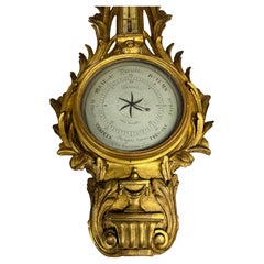 Excecptional giltwood barometer louis XVI