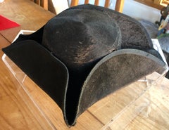 Exceedingly Rare 18th Century American Tricorn Hat