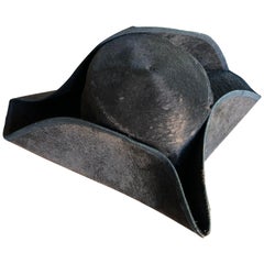 Très rare chapeau tricorne américain du 18ème siècle