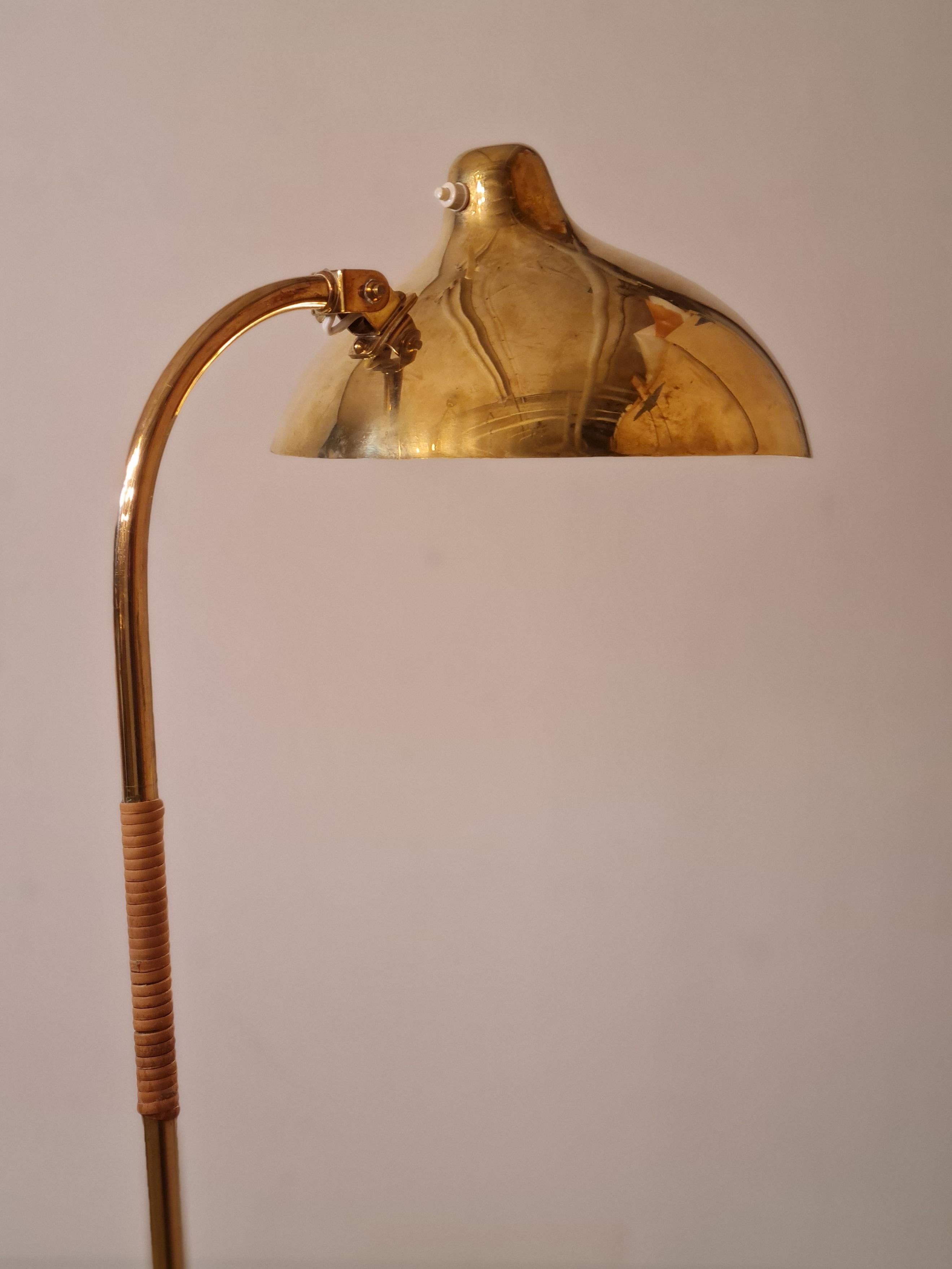 Exceedingly Rare Gunnel Nyman Floor Lamp Model No. 62044 by Idman, 1940 For Sale 5