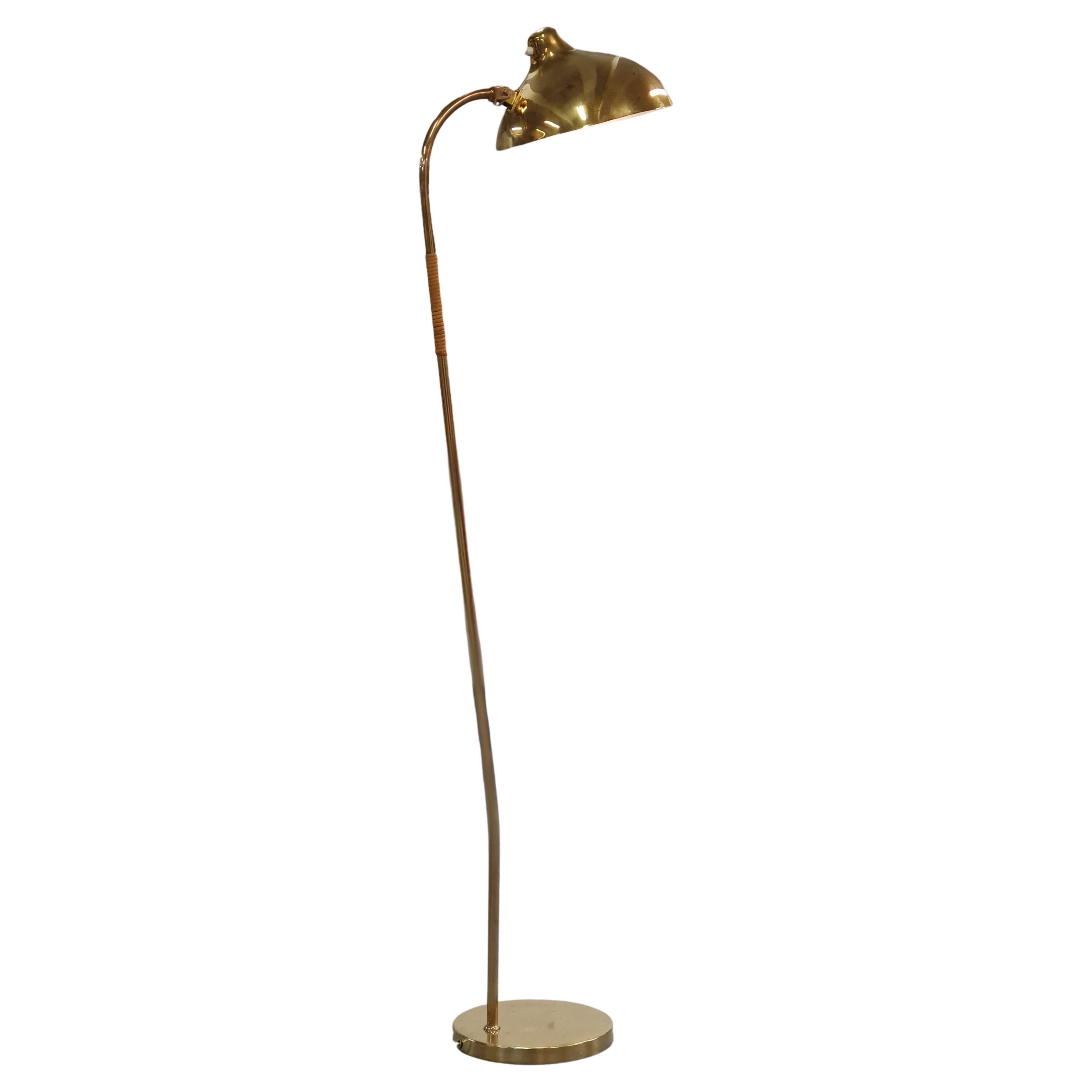 Exceedingly Rare Gunnel Nyman Floor Lamp Model No. 62044 by Idman, 1940 For Sale