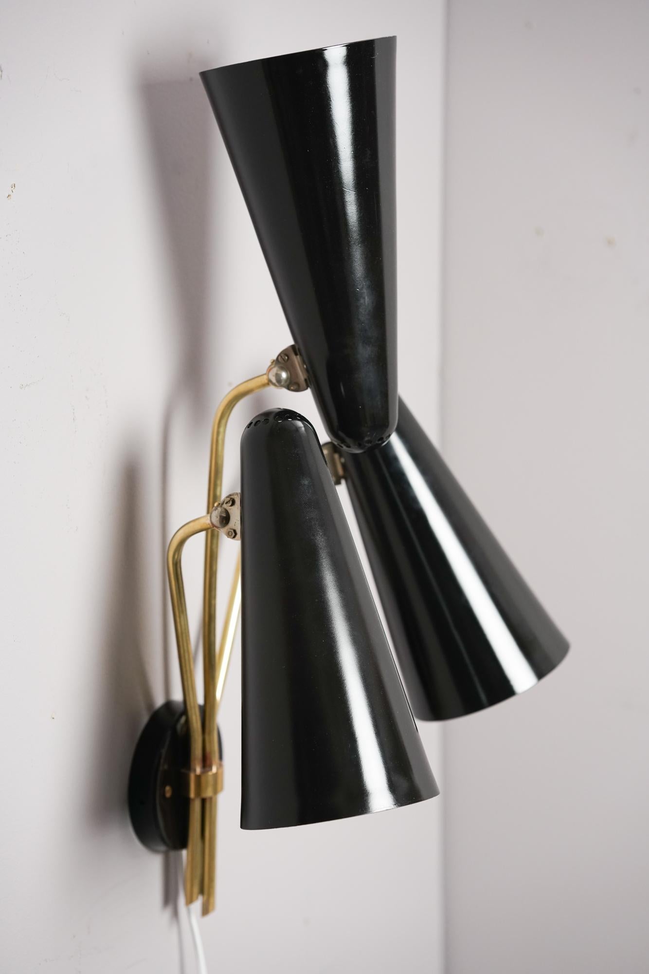 Mid-20th Century Exceedingly Rare Itsu Wall Light, 1950s For Sale
