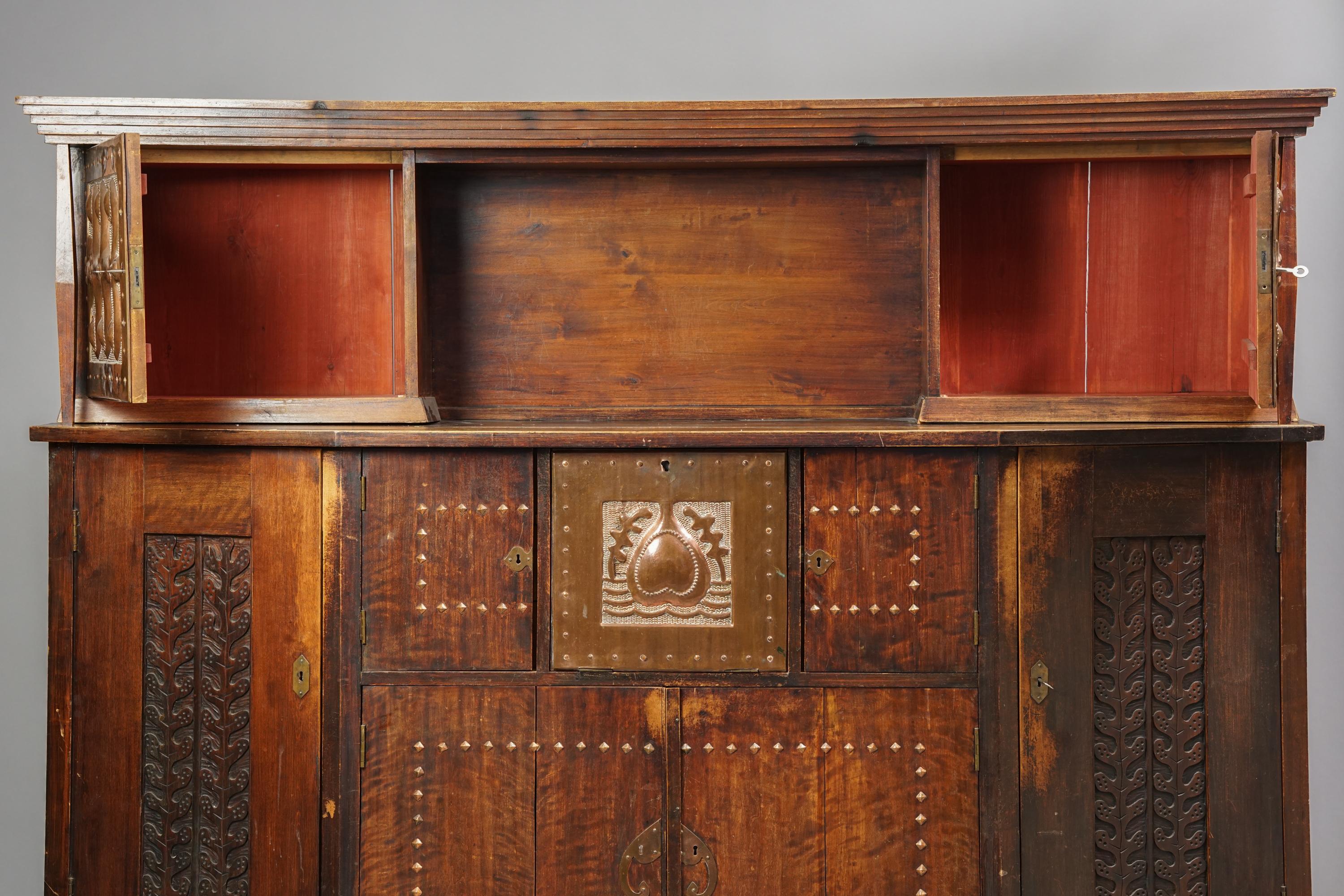 Exceedingly Rare Jugend Cabinet by Eliel Saarinen, Early 1900s For Sale 2