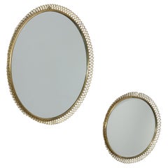 Exceedingly Rare Wall Mirrors by Antti Hakkarainen for Taidetakomo Hakkarainen