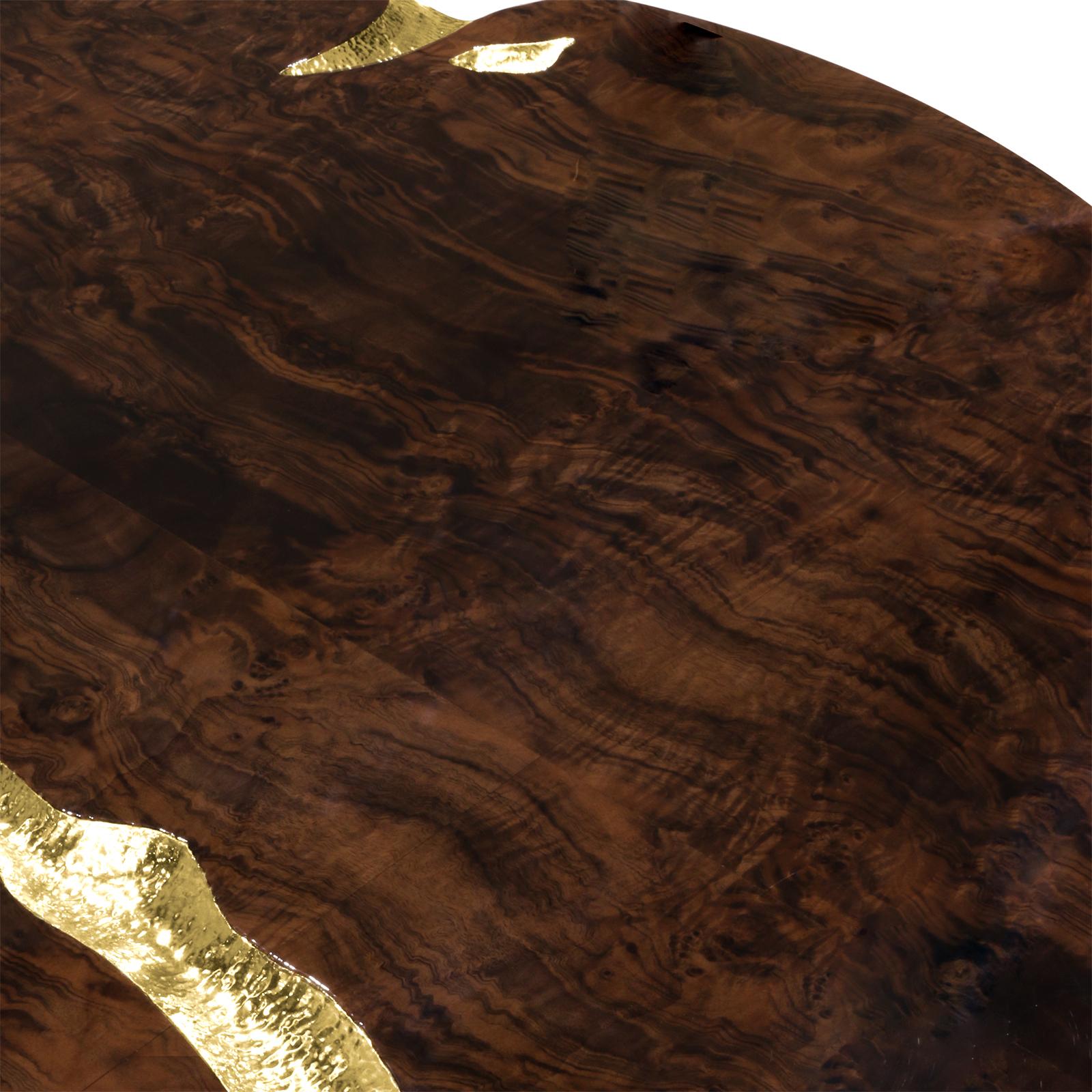 Excellence Walnut Coffee Table For Sale 1
