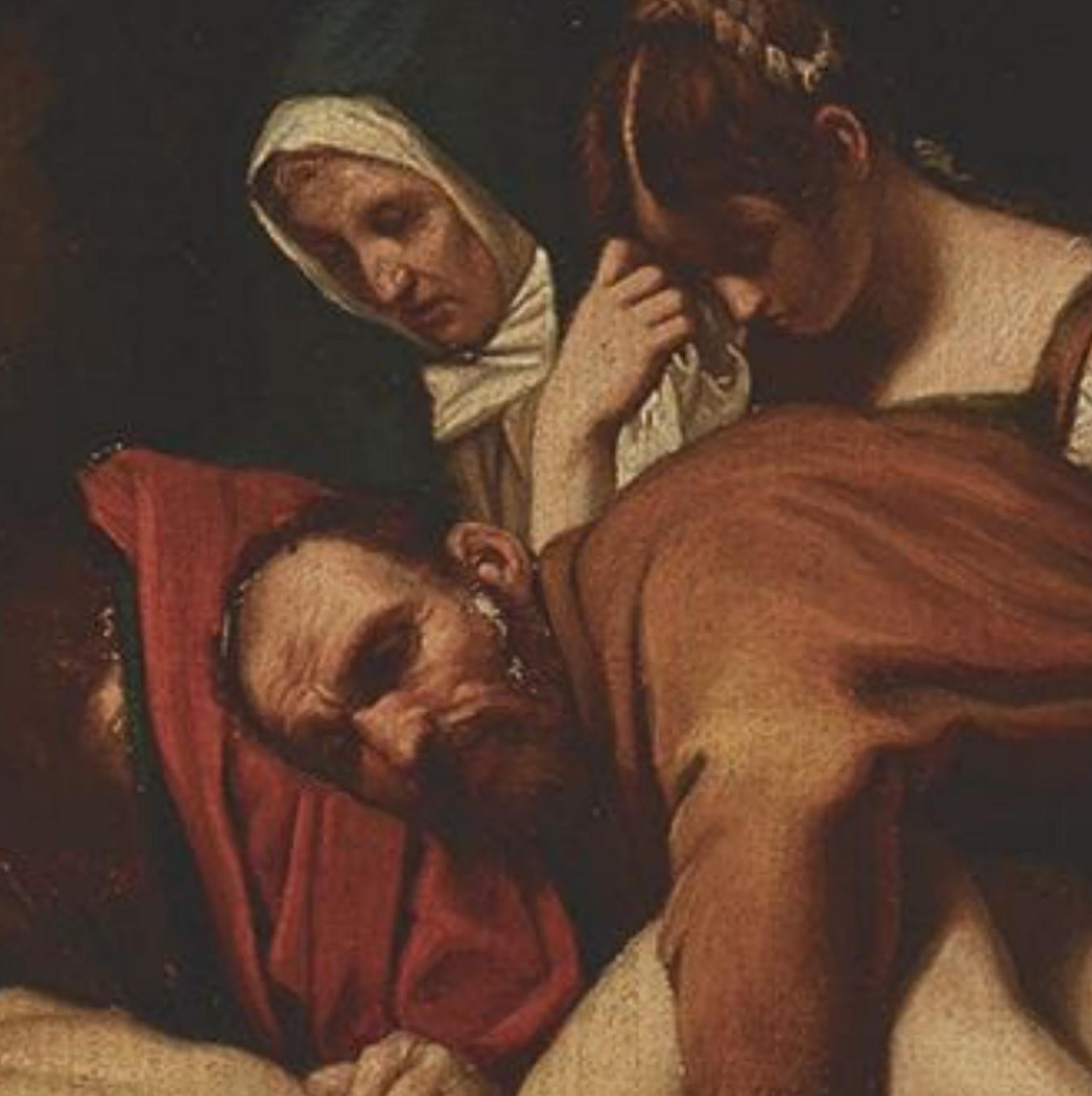 Excellente école italienne du XVIIe siècle. D'après Michelangelo Merisi, dit Le Caravage.
