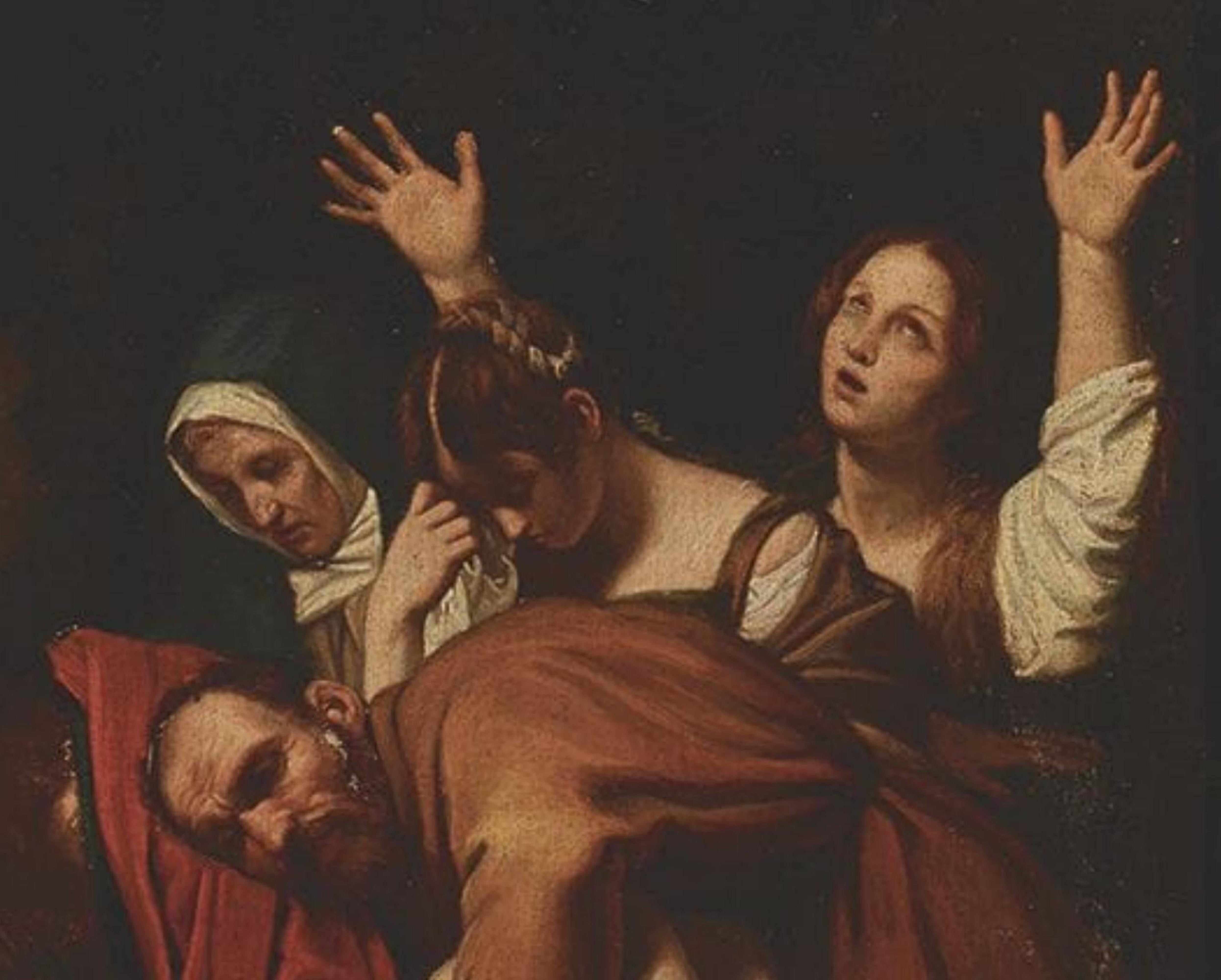 Baroque Excellente école italienne du XVIIe siècle. D'après Michelangelo Merisi, (After) Caravaggio en vente