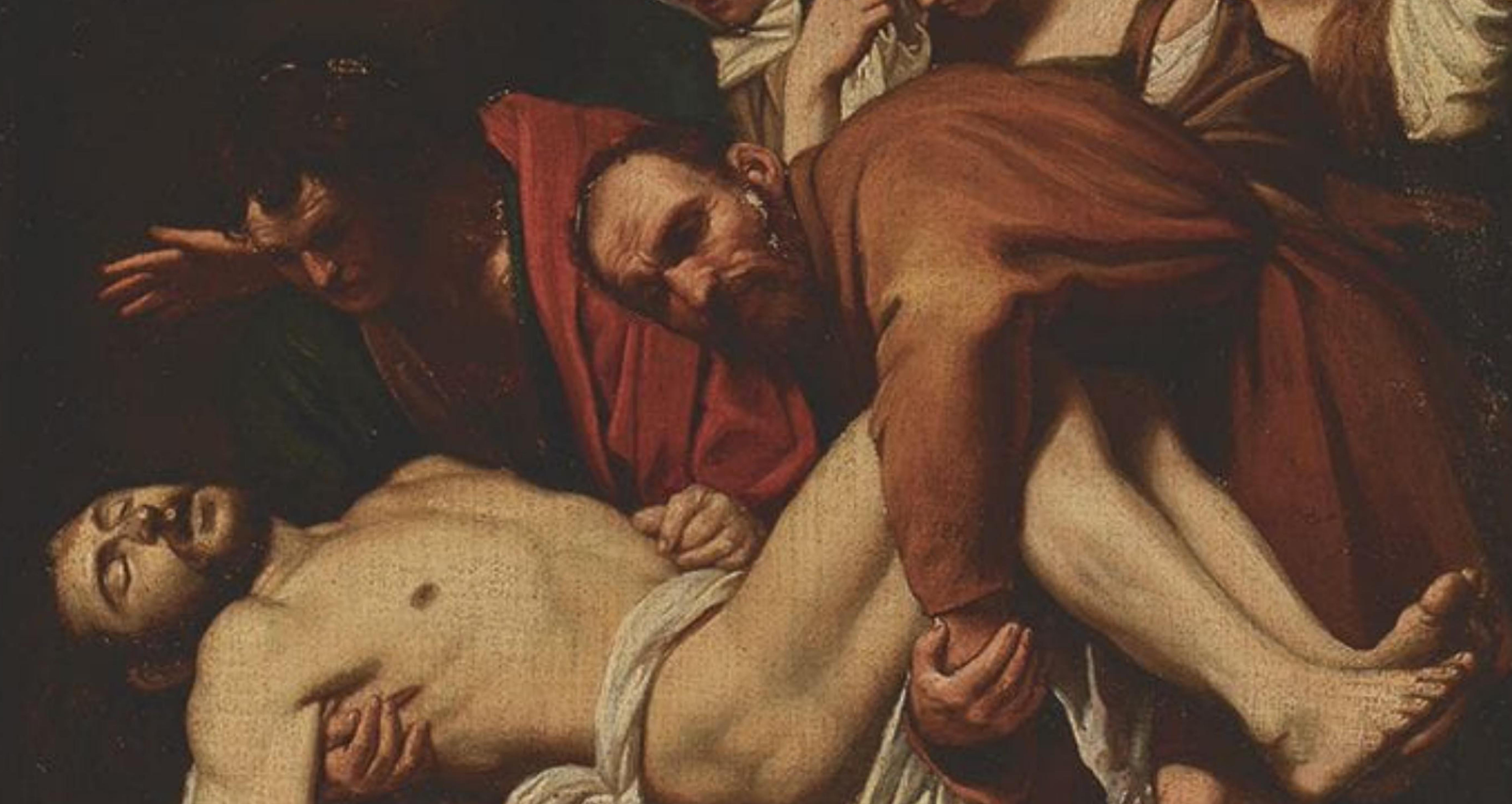 Huilé Excellente école italienne du XVIIe siècle. D'après Michelangelo Merisi, (After) Caravaggio en vente