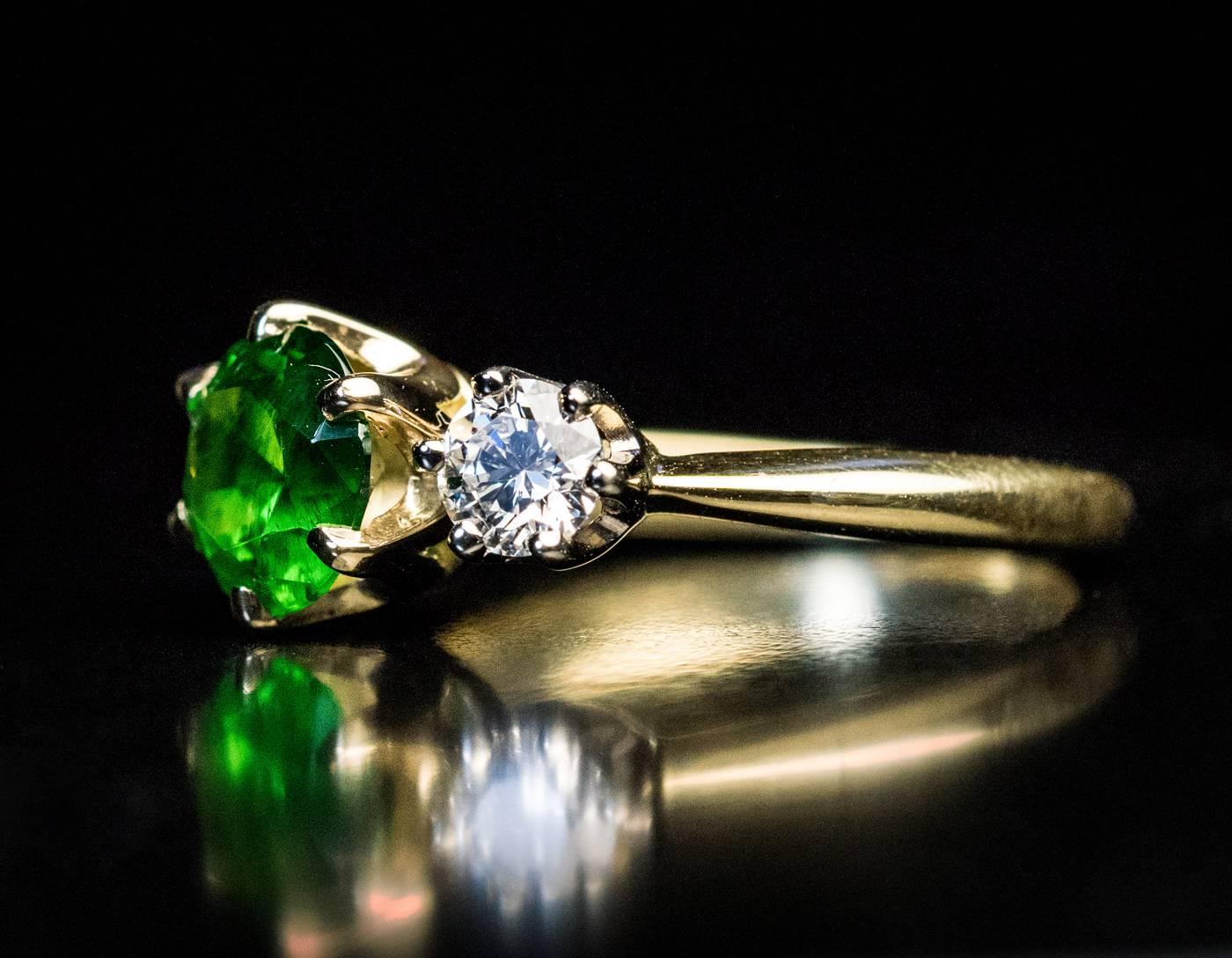 demantoid garnet jewelry