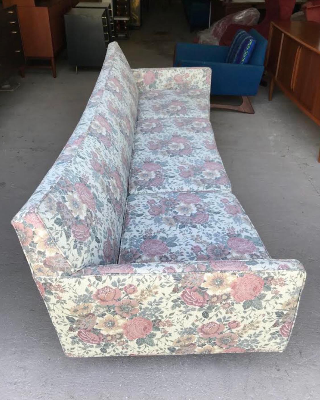 American Excellent Condition Curved Front Sofa Mid Century McCobb Style