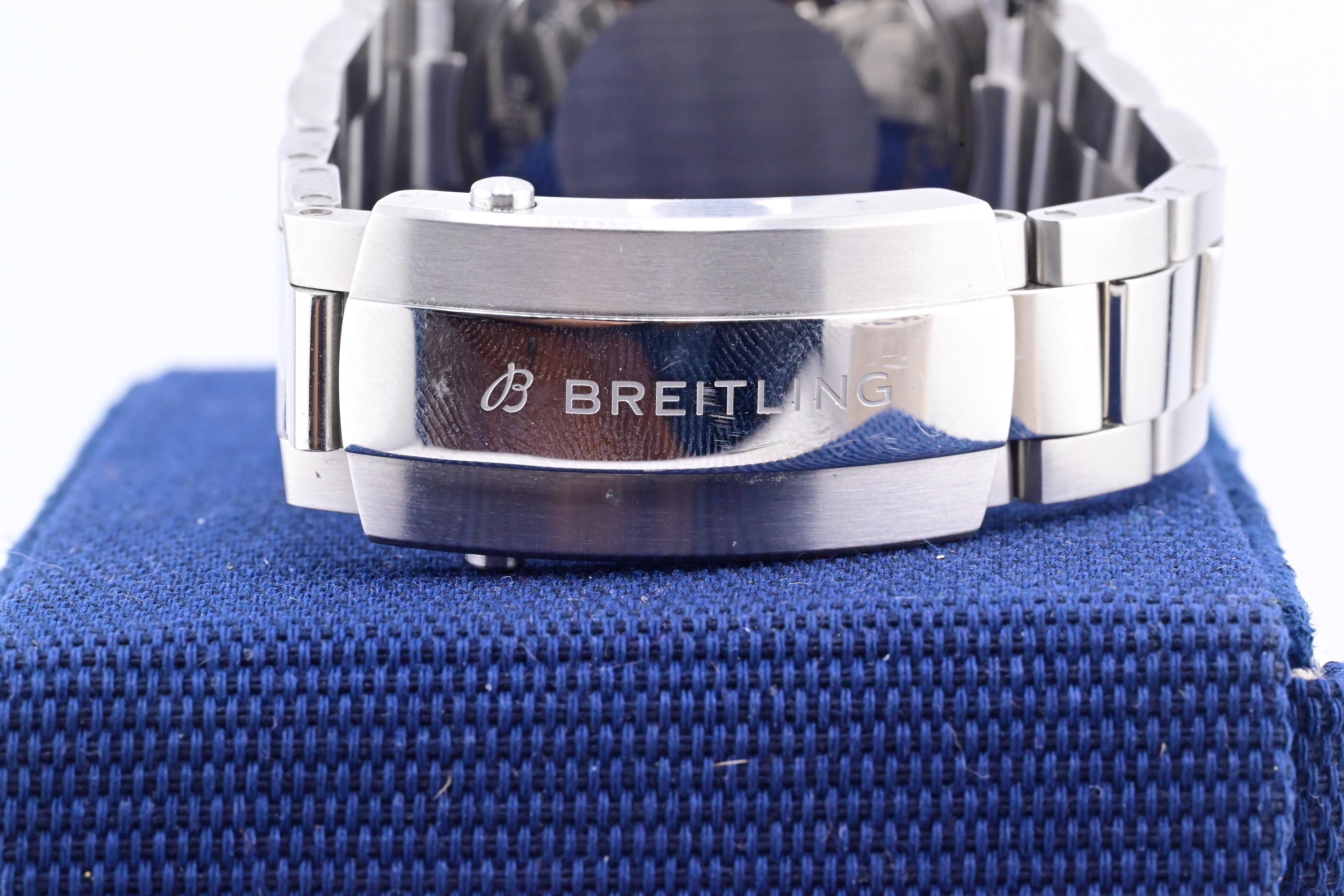 Excellent Condition Breitling Superocean Blue Men's Watch - A17375 Full Set 42MM 4