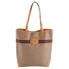 Excellent Condition Gucci Micro GG Late 80's Early 90's Vintage Tote Bag