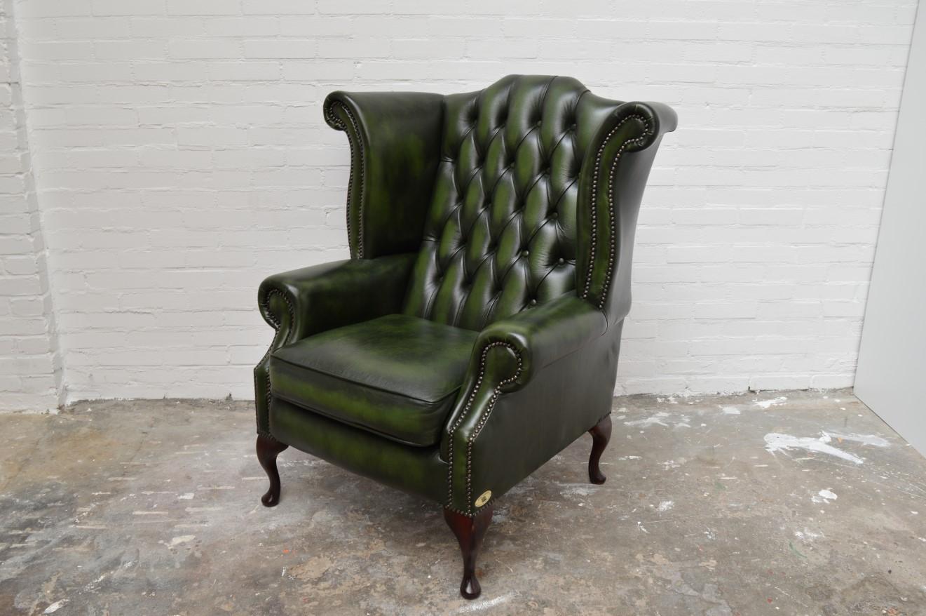 Excellent Delta Chesterfield Wingchair  For Sale 8