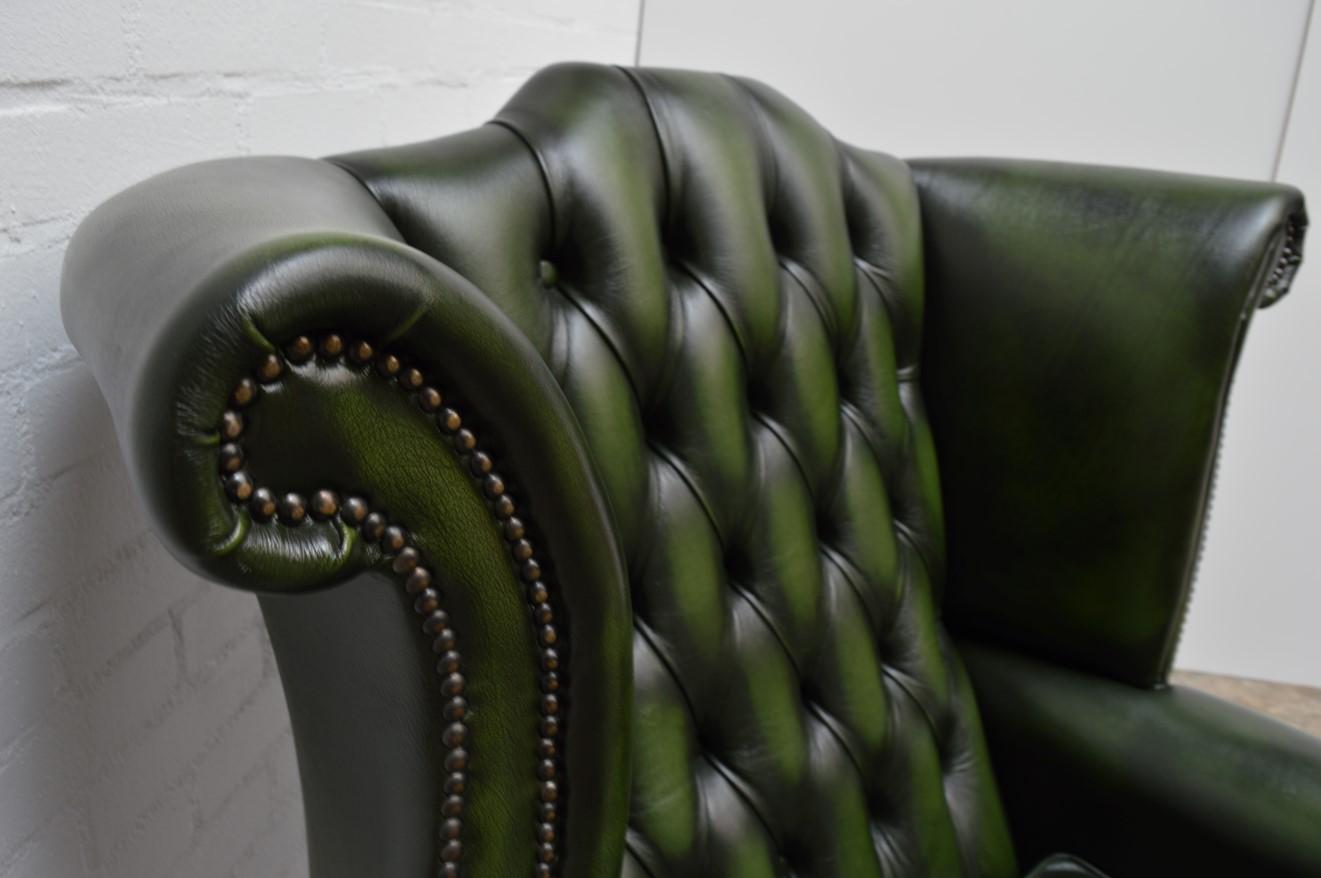 20th Century Excellent Delta Chesterfield Wingchair  For Sale