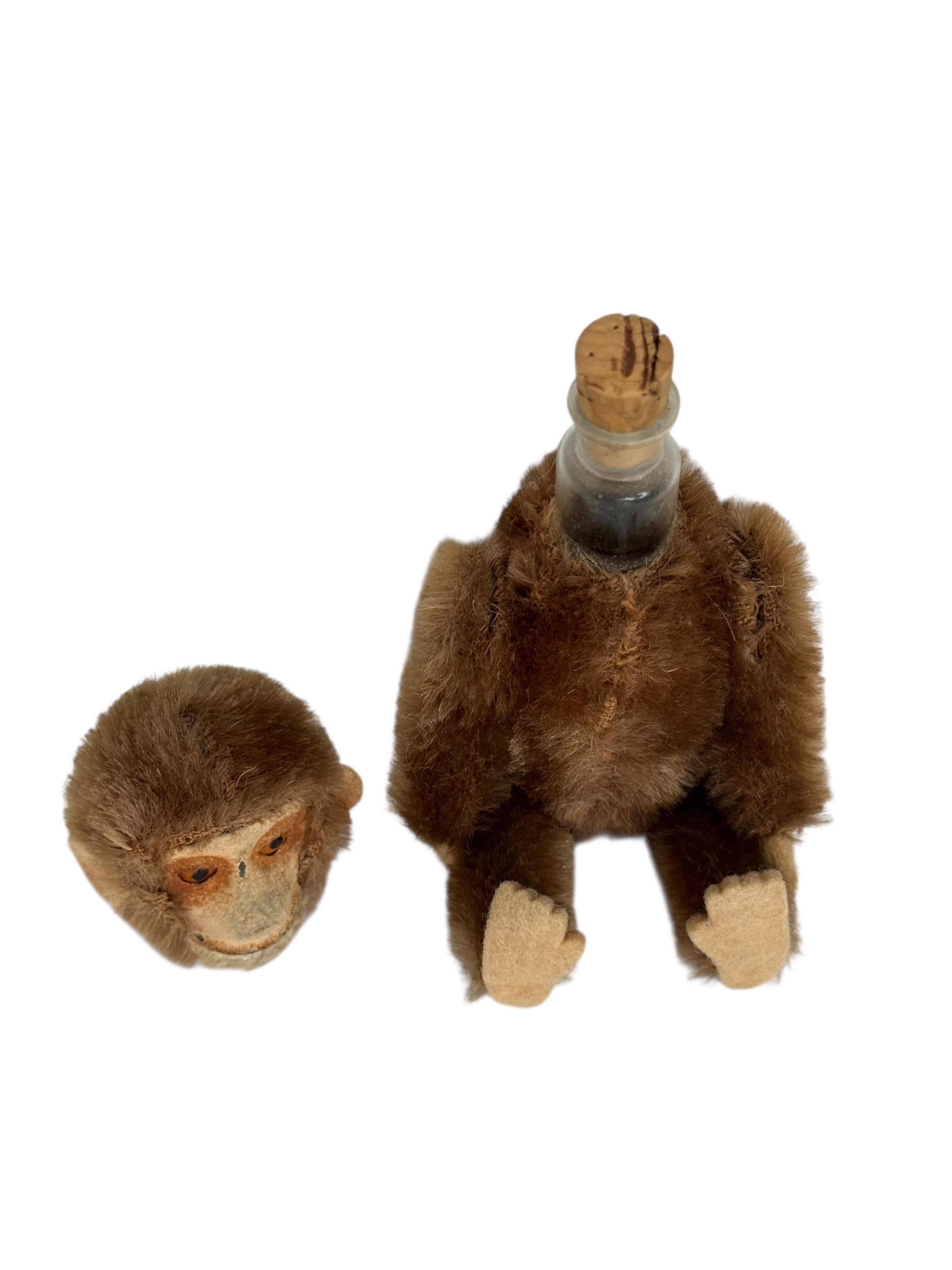 Excellent Early 1900's Schuco Monkey with Secret Perfume Holder For Sale 2