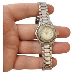 Excellent Ebel Discovery Steel &18K Gold Date Ref.183912 Divers Ladies Watch