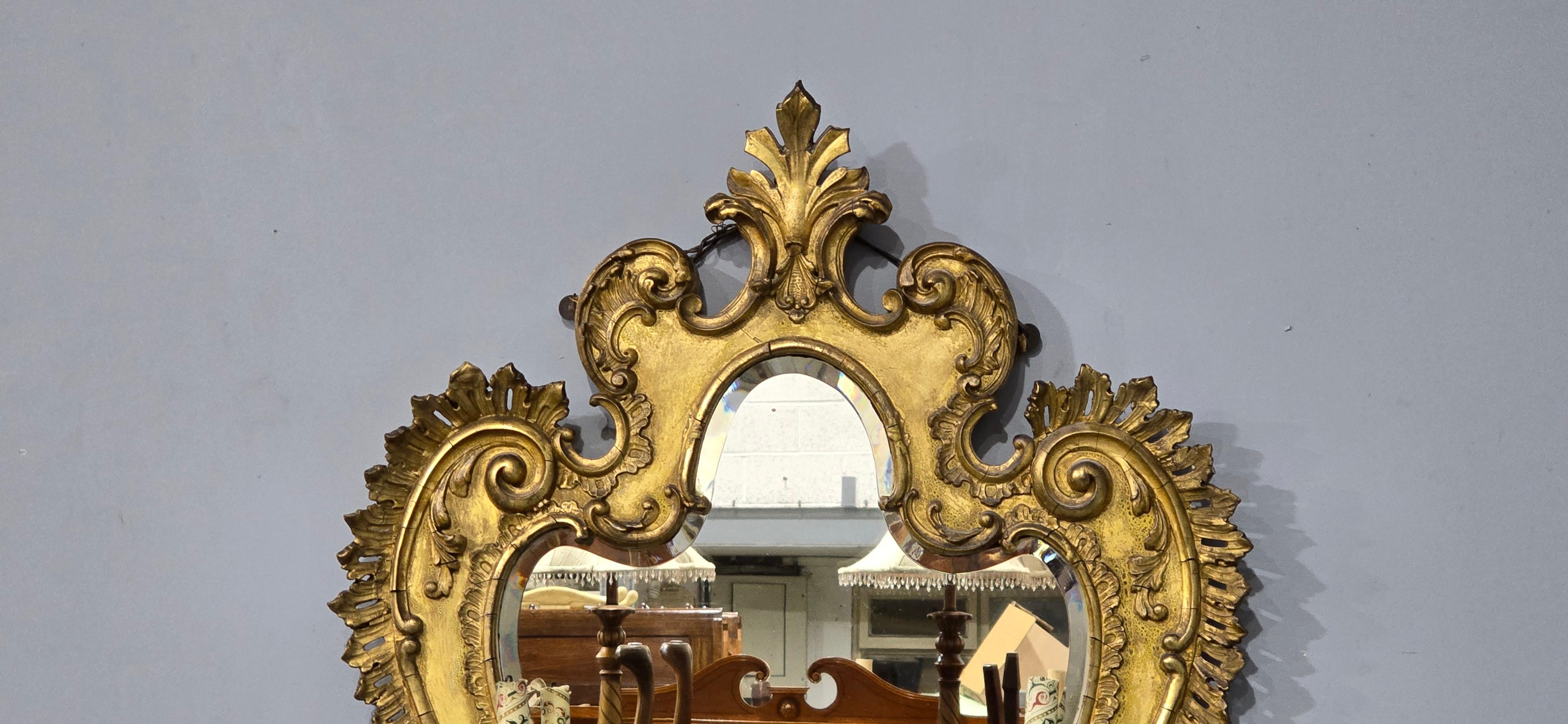 Excellent Miroir Girondelle doré Bon état - En vente à Swadlincote, GB