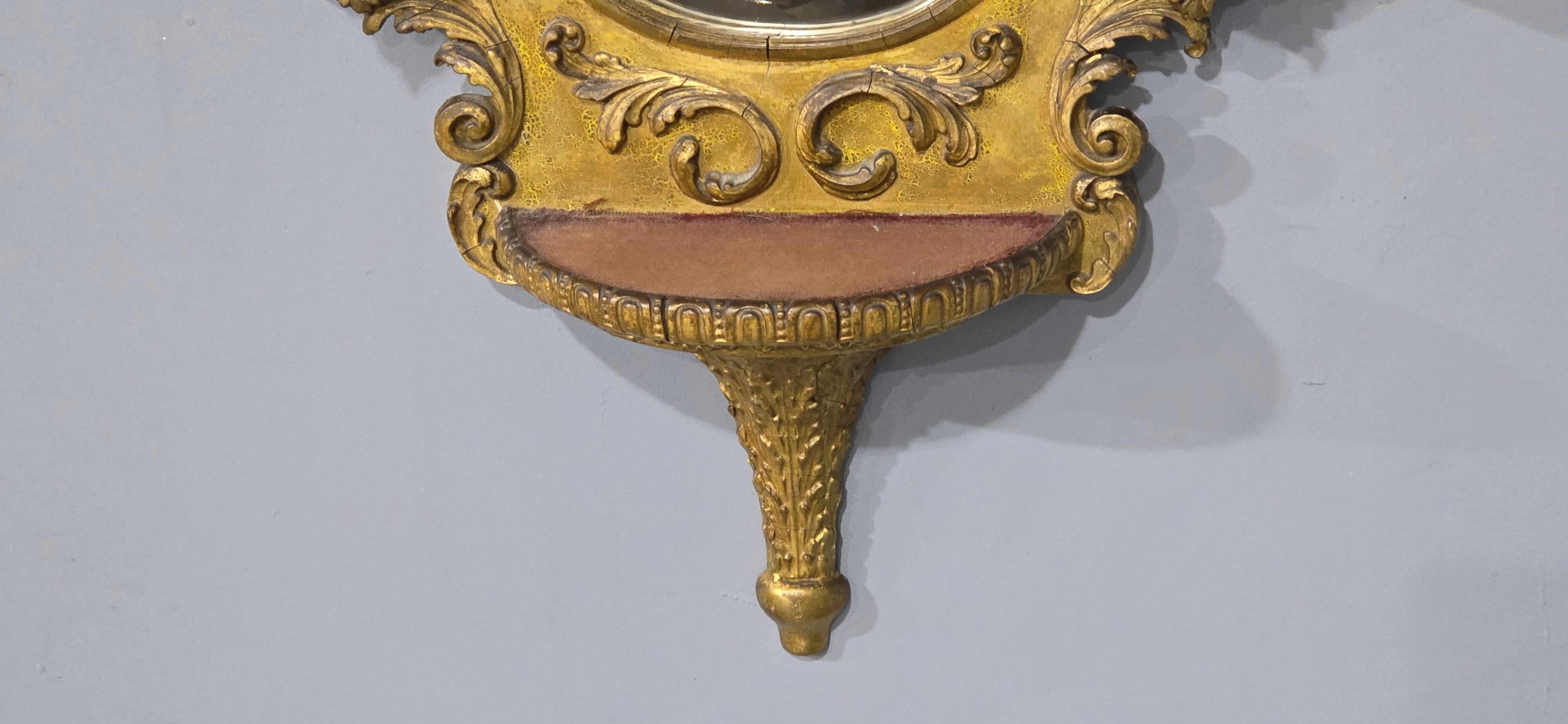 Excellent Miroir Girondelle doré en vente 1