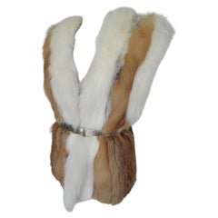 Excellent Golden Island Fox Fur Vest