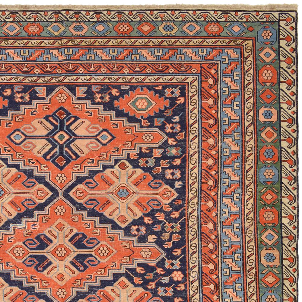Mid-20th Century Handwoven Asian Wool Kilim Carpet

This handwoven Kilim is made of durable, but soft, textured wool. The red and beige toned ornaments in the middle are surrounded by symbols also in red shades, which resemble a tribal geometry, and