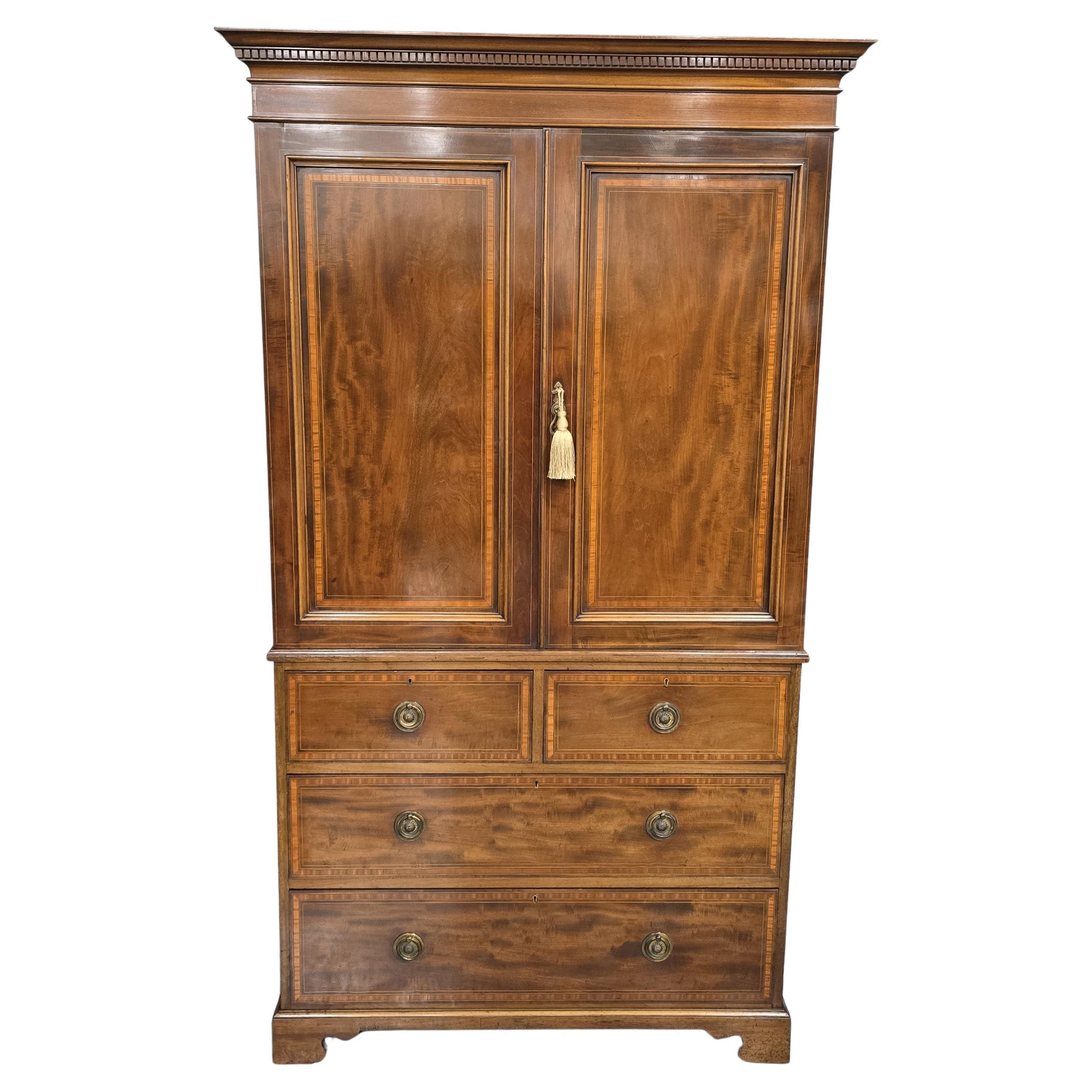 Excellent  Inlaid linen Press